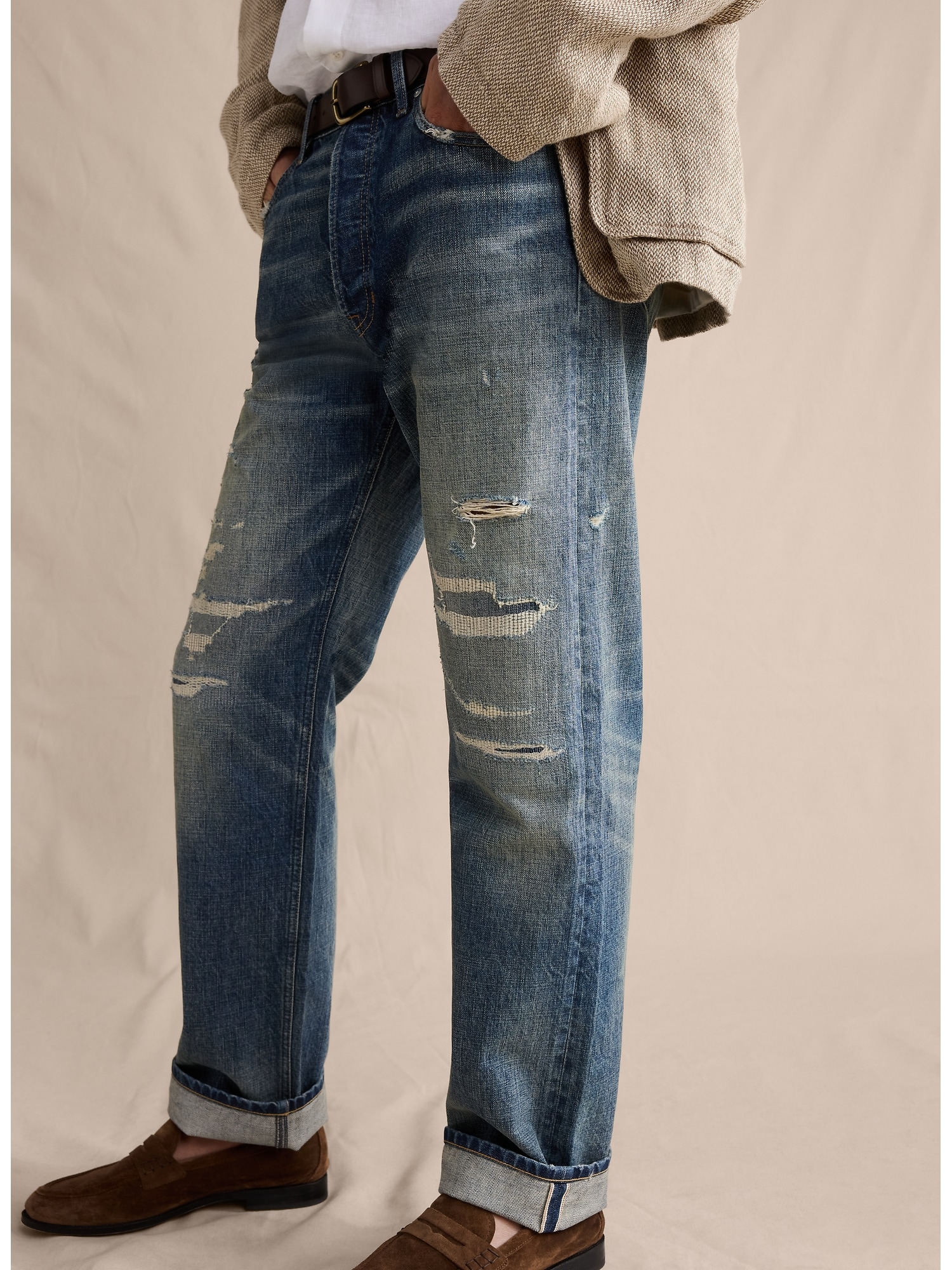 Image number 4 showing, Straight Selvedge Jean