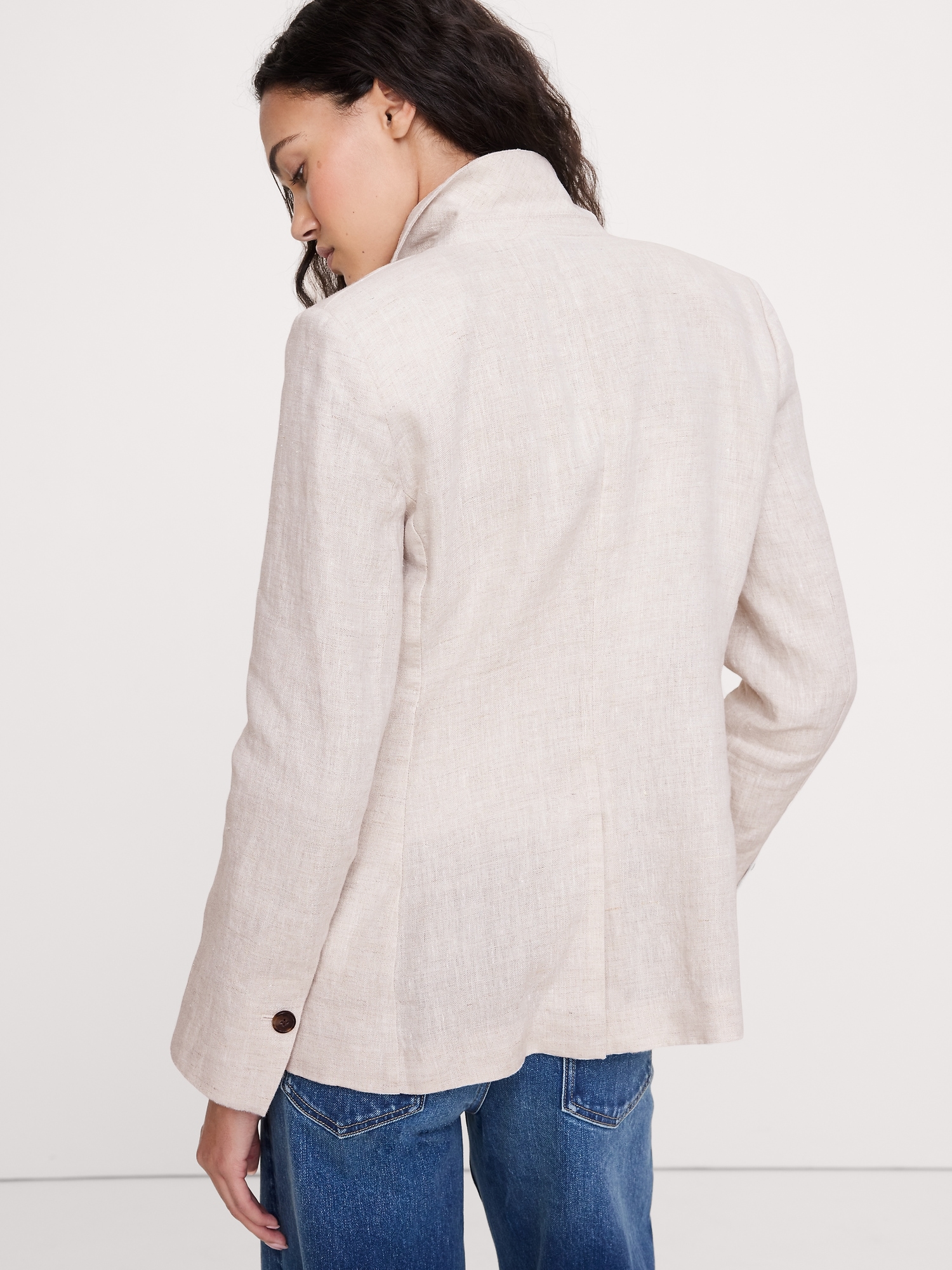 Image number 5 showing, Slim Linen Blazer