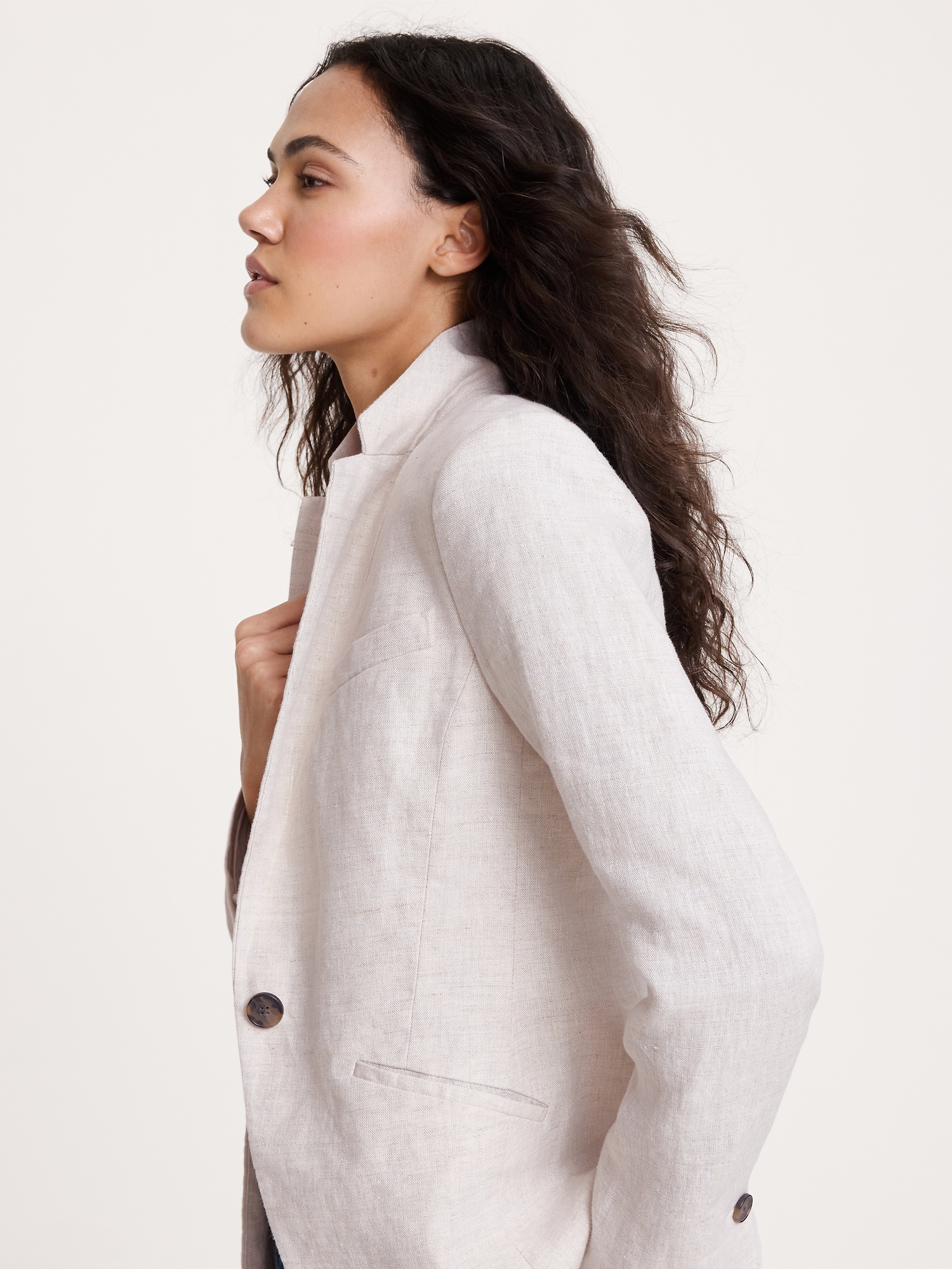 Image number 6 showing, Slim Linen Blazer