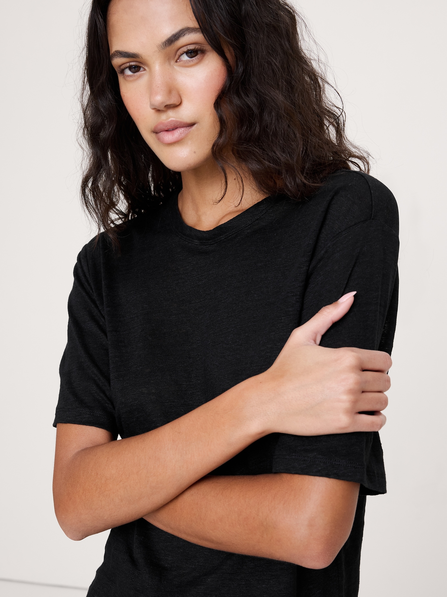 Image number 4 showing, Relaxed Linen T-Shirt