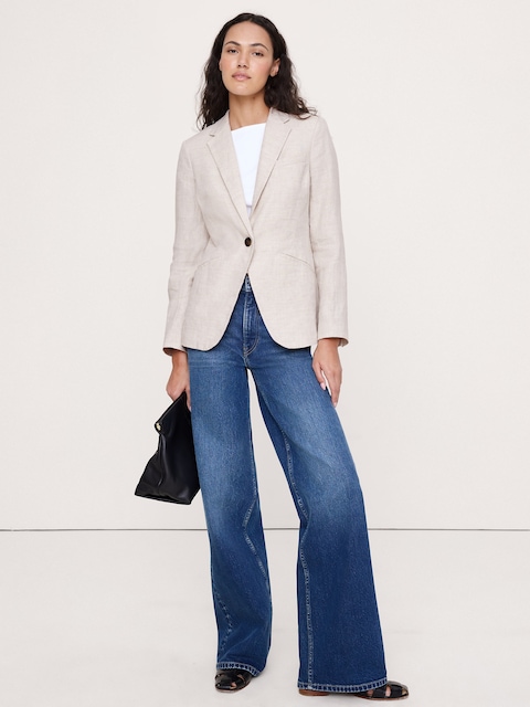 Slim Linen Blazer