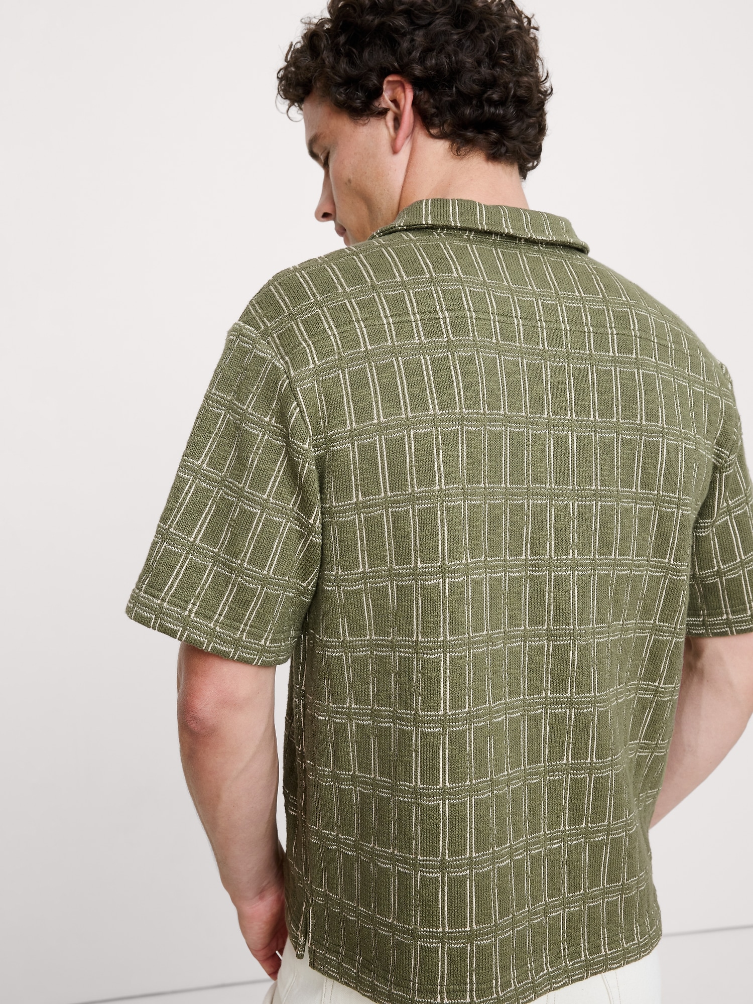 Image number 2 showing, Relaxed-Fit Jacquard Resort Shirt