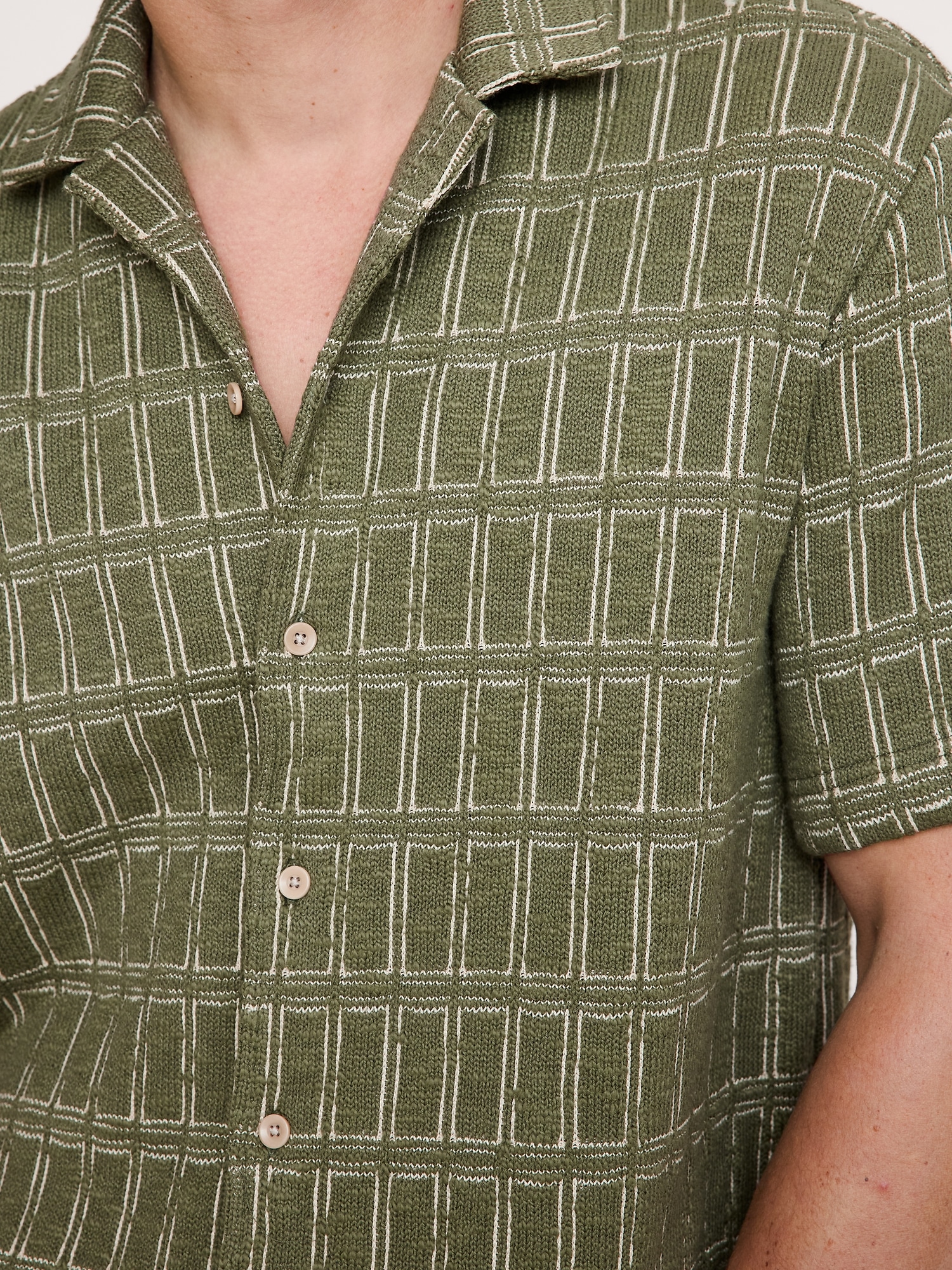 Image number 3 showing, Relaxed-Fit Jacquard Resort Shirt