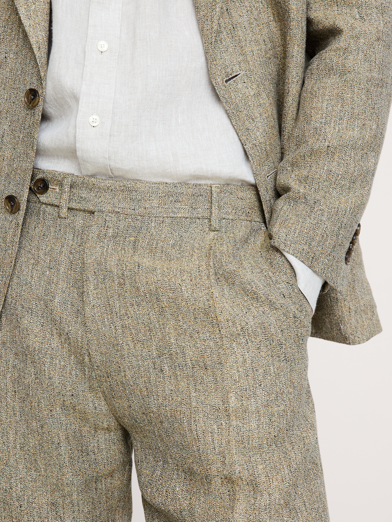Image number 3 showing, Loose Italian Linen Suit Pant