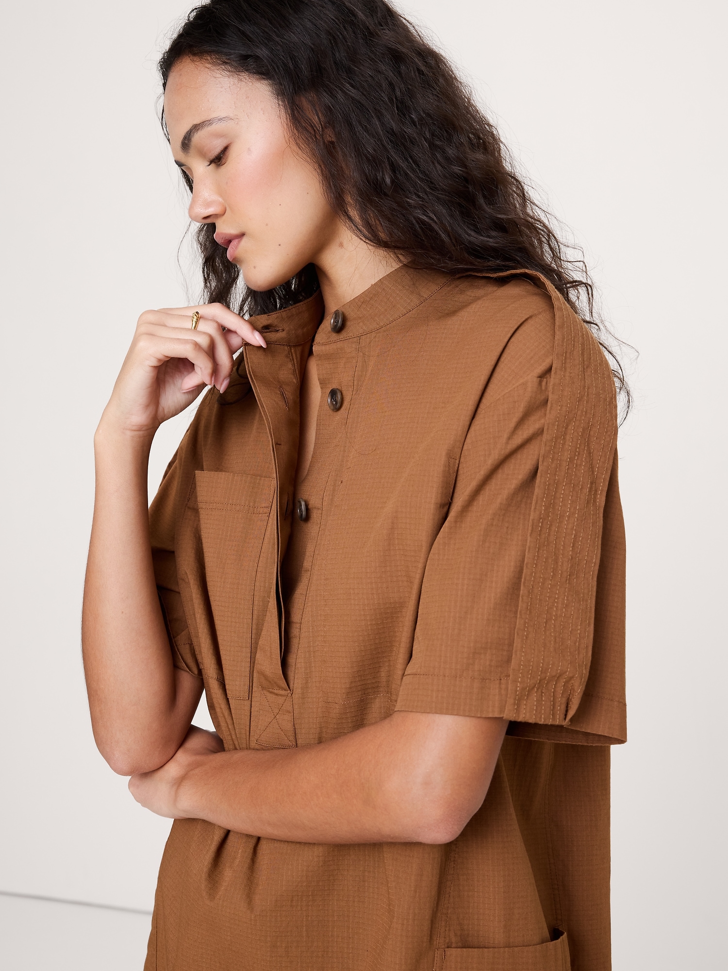 Image number 4 showing, Utility Shift Mini Dress