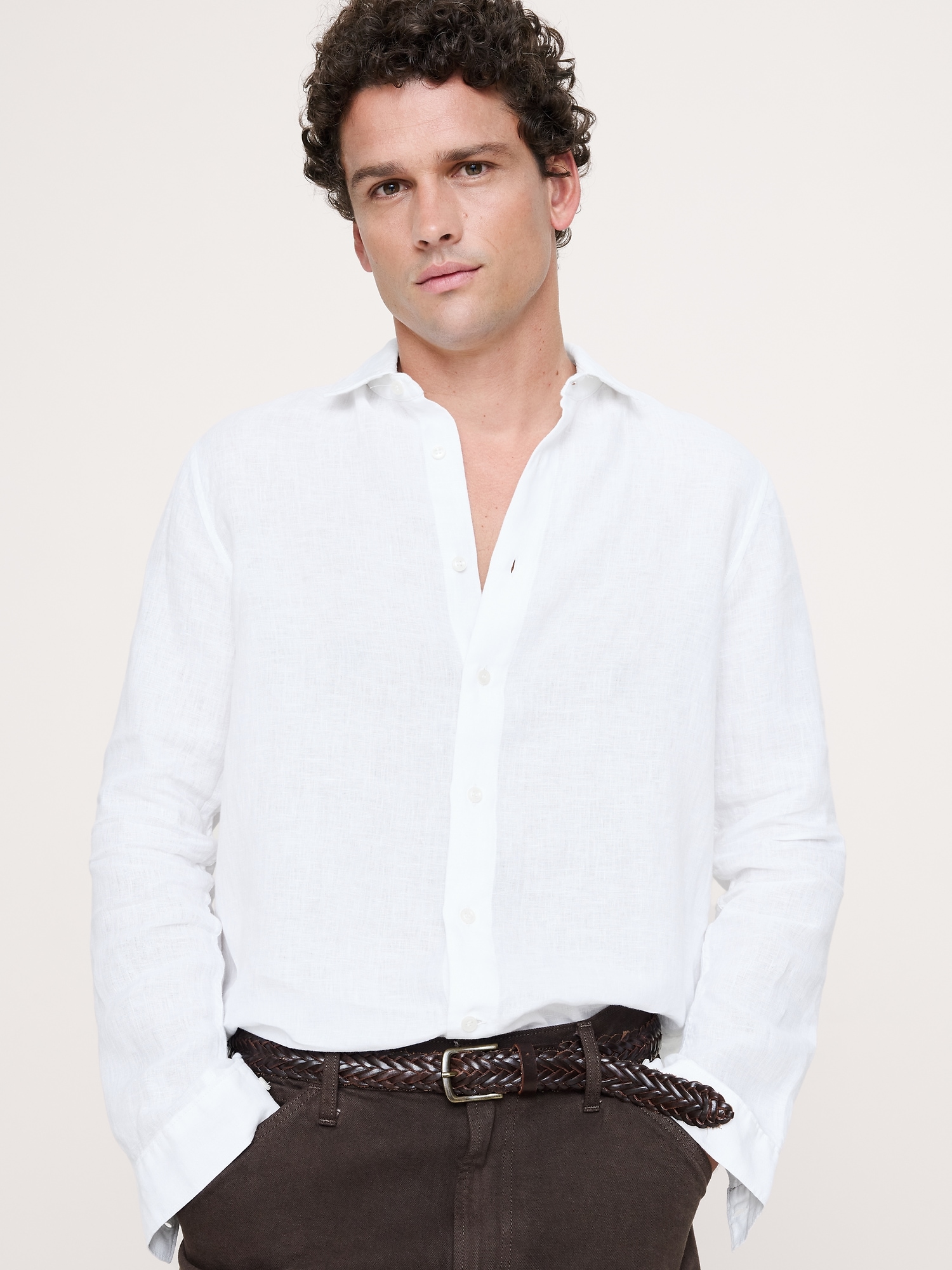 Image number 3 showing, Standard-Fit Linen Shirt