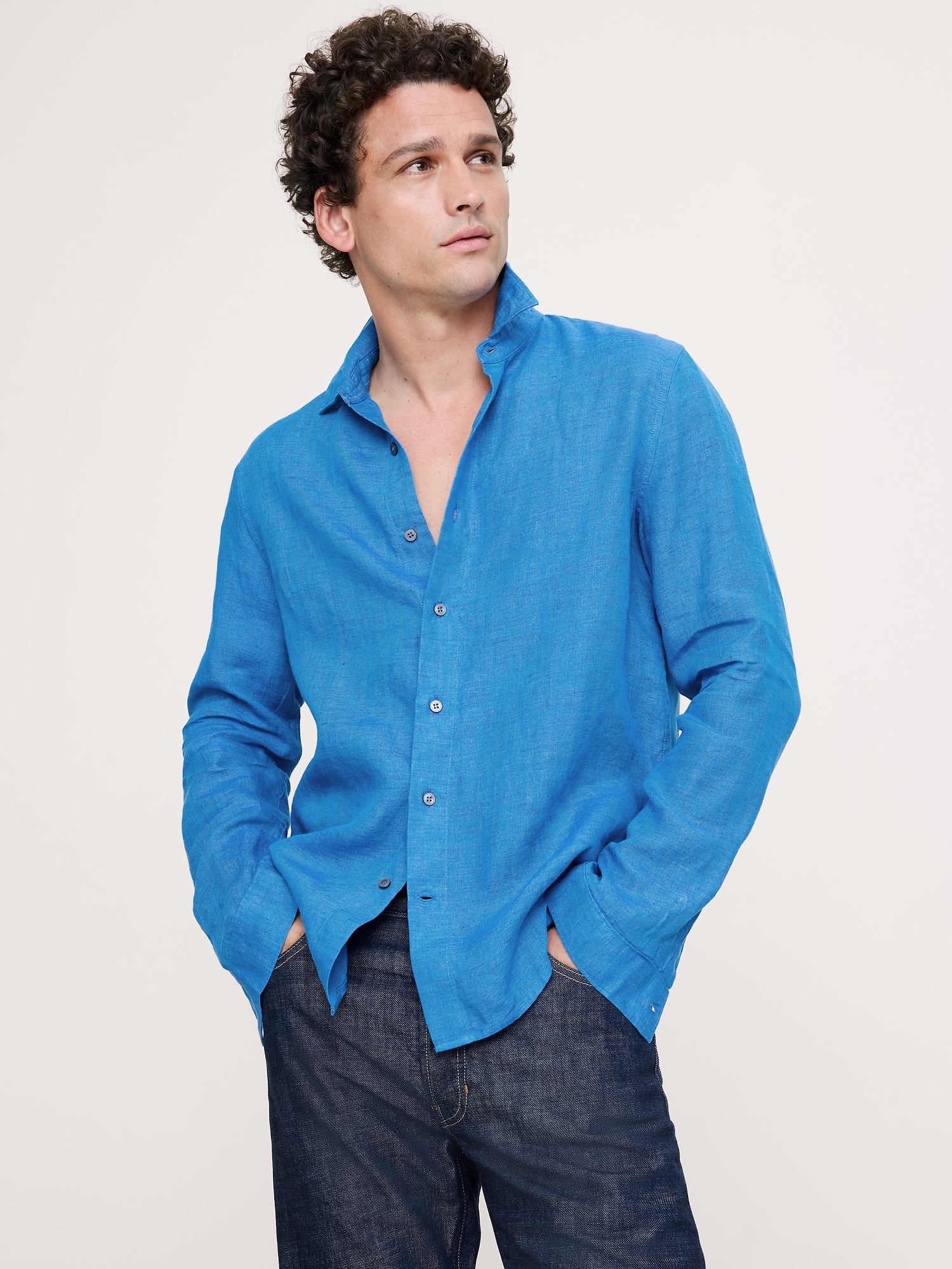 Standard-Fit Linen Shirt