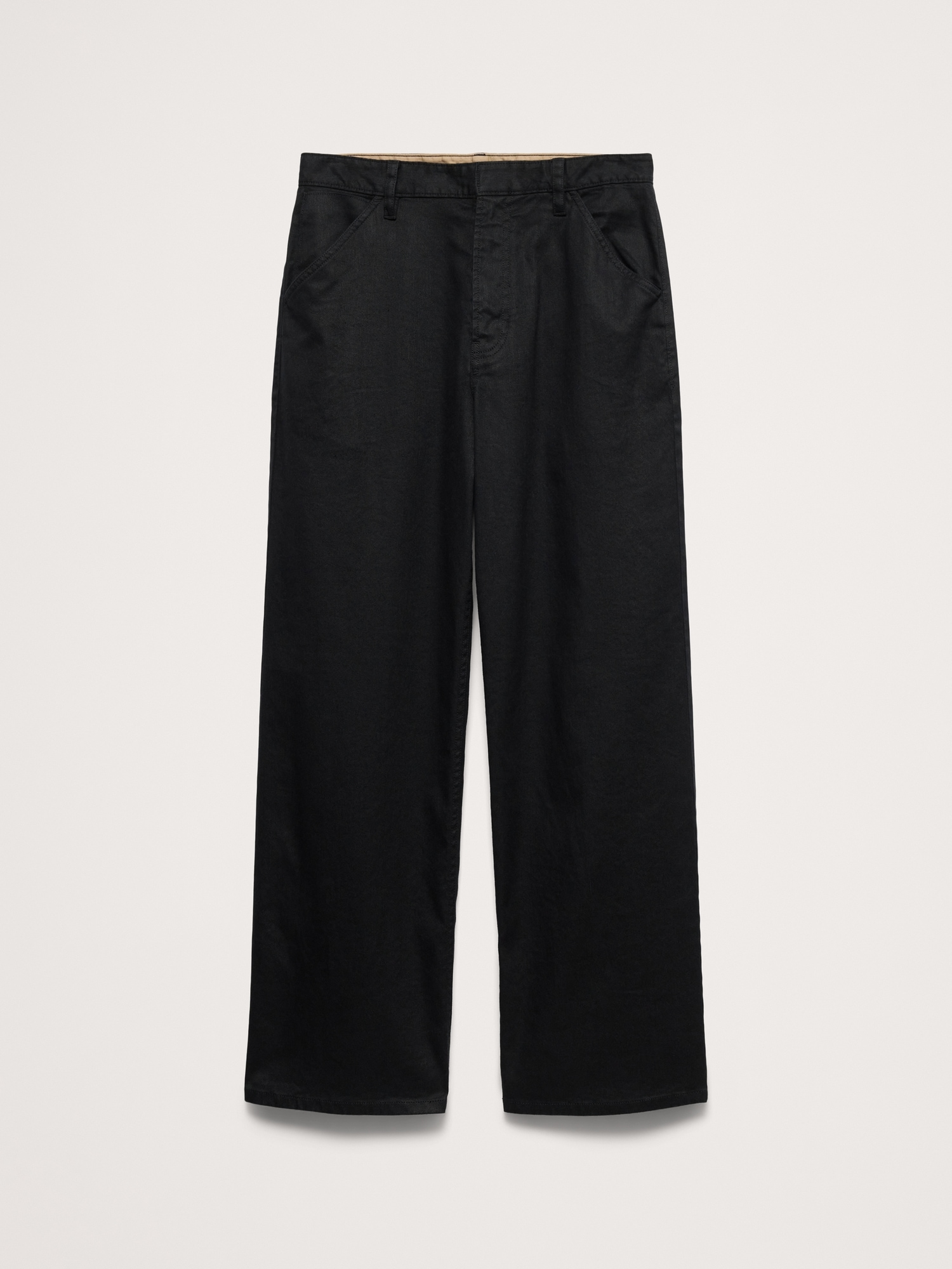 Image number 7 showing, Loose Italian Linen-Cotton Pull-On Pant