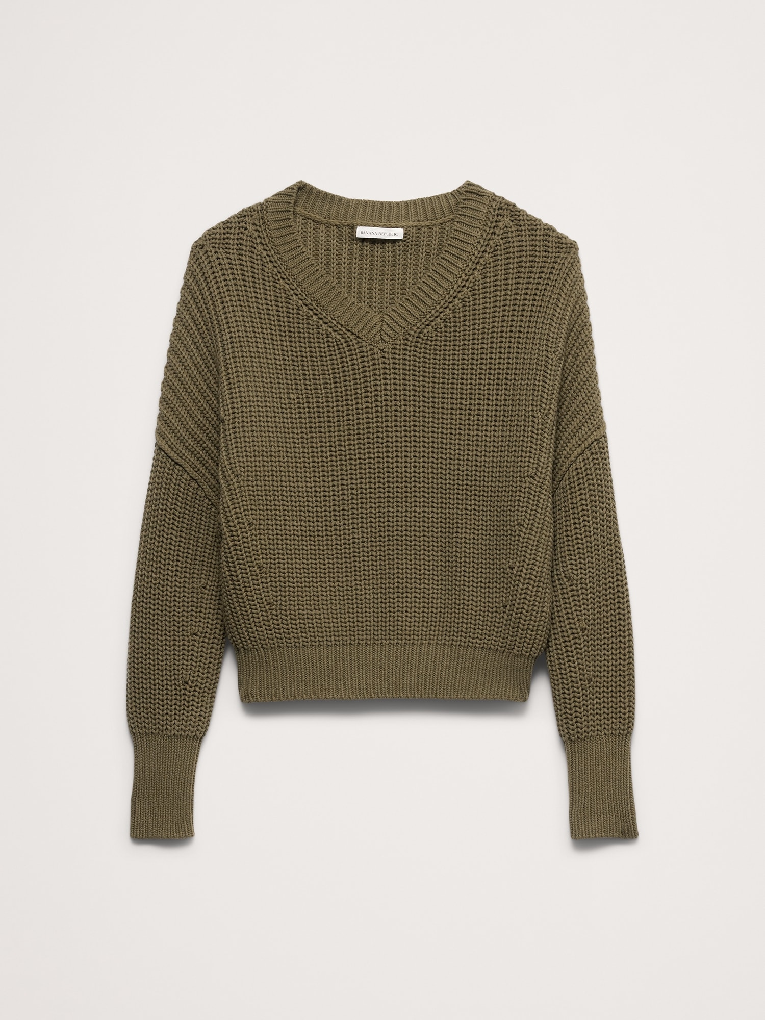 Image number 4 showing, Cotton V-Neck Sweater
