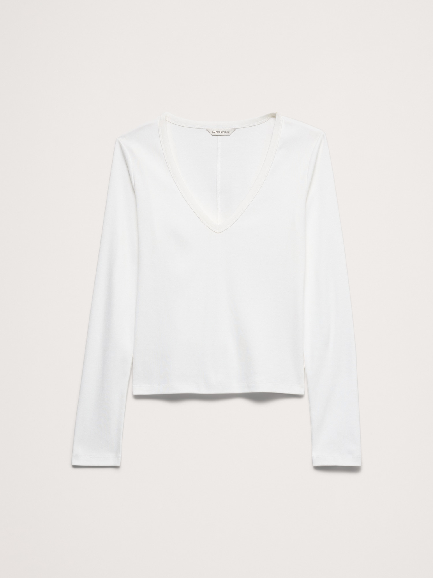 Image number 4 showing, Ultra-Fine Cotton V-Neck T-Shirt