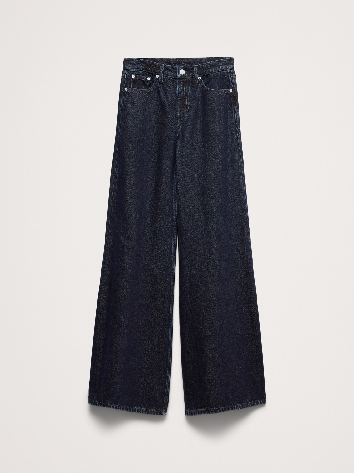 Image number 5 showing, High-Rise Wide-Leg Lightweight Palazzo Jean