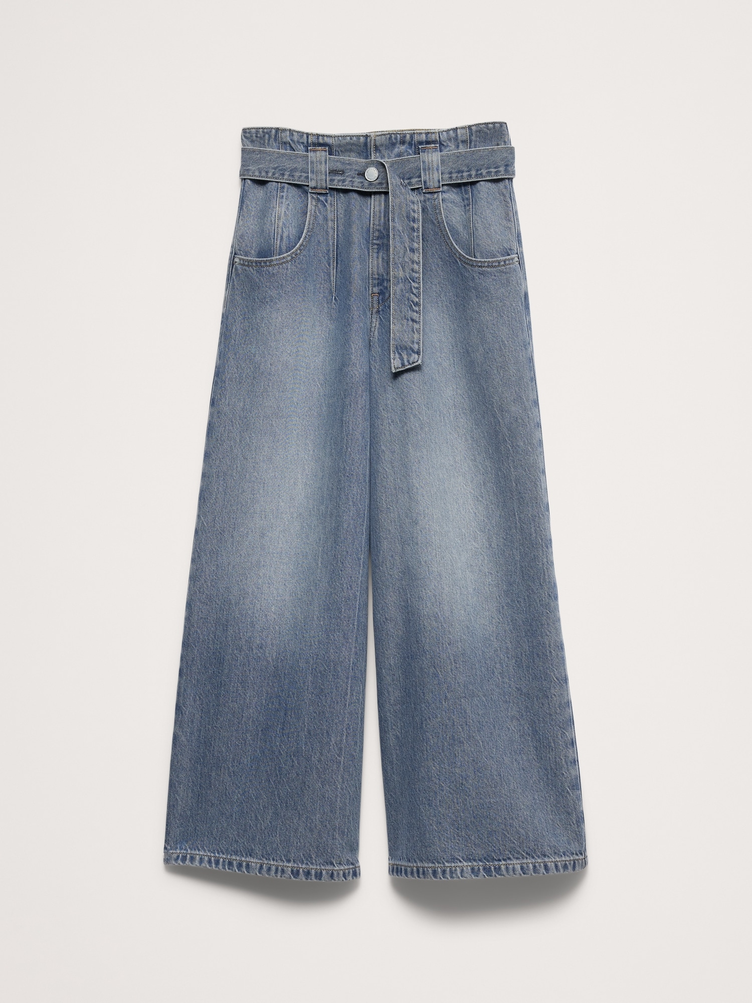 Image number 5 showing, Ultra-High Rise Lightweight Culotte Jean