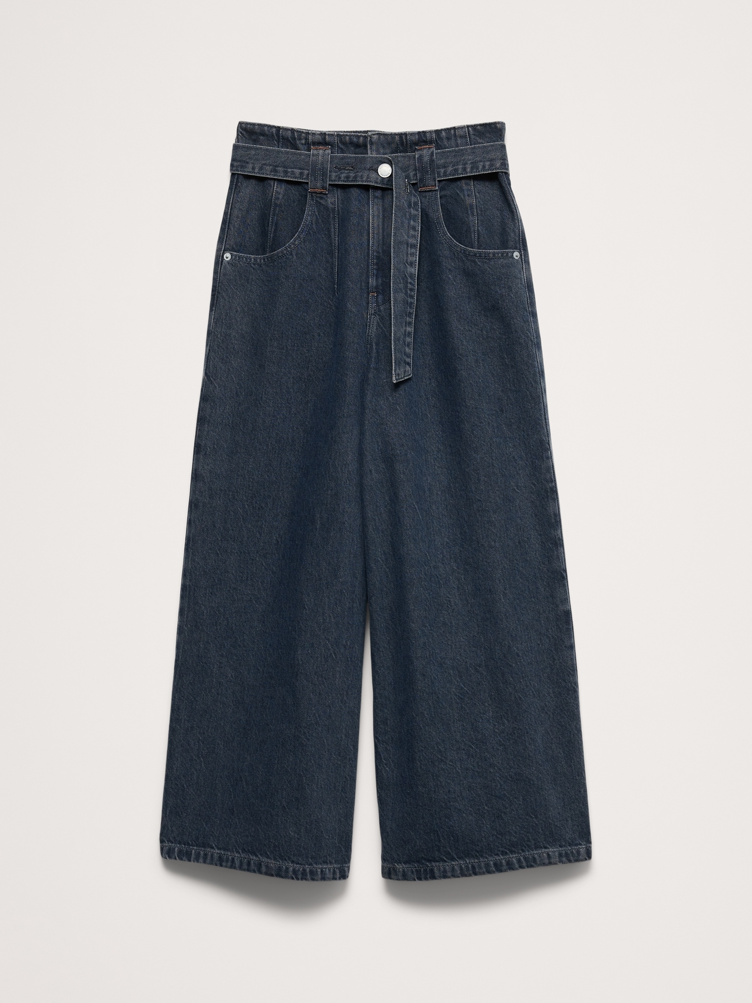 Image number 5 showing, Ultra-High Rise Lightweight Culotte Jean