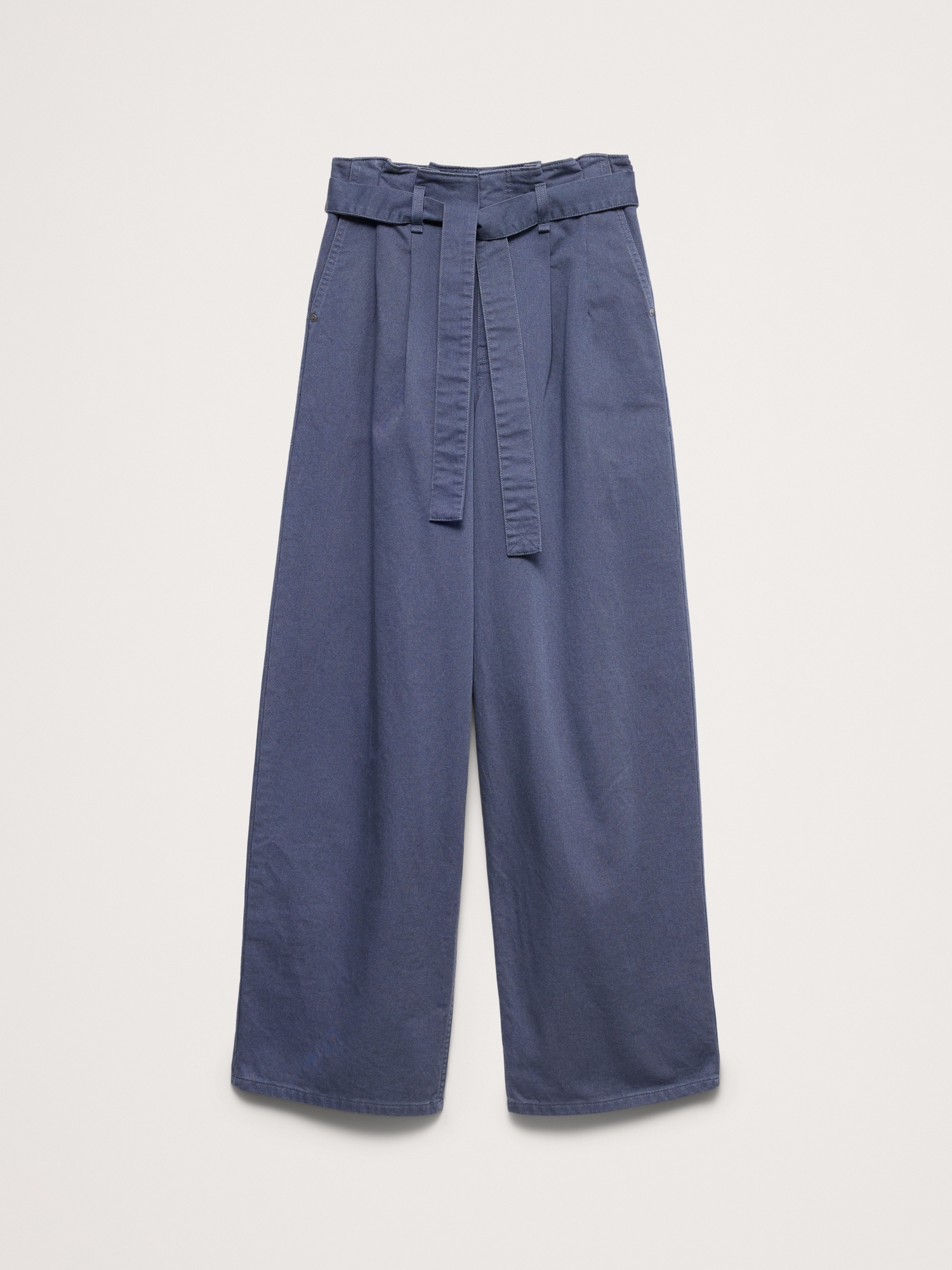 Image number 5 showing, High-Rise Straight-Leg Paperbag Pant
