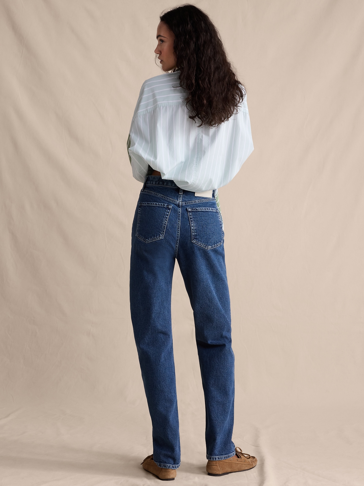 Image number 3 showing, High-Rise 90S Straight Jean