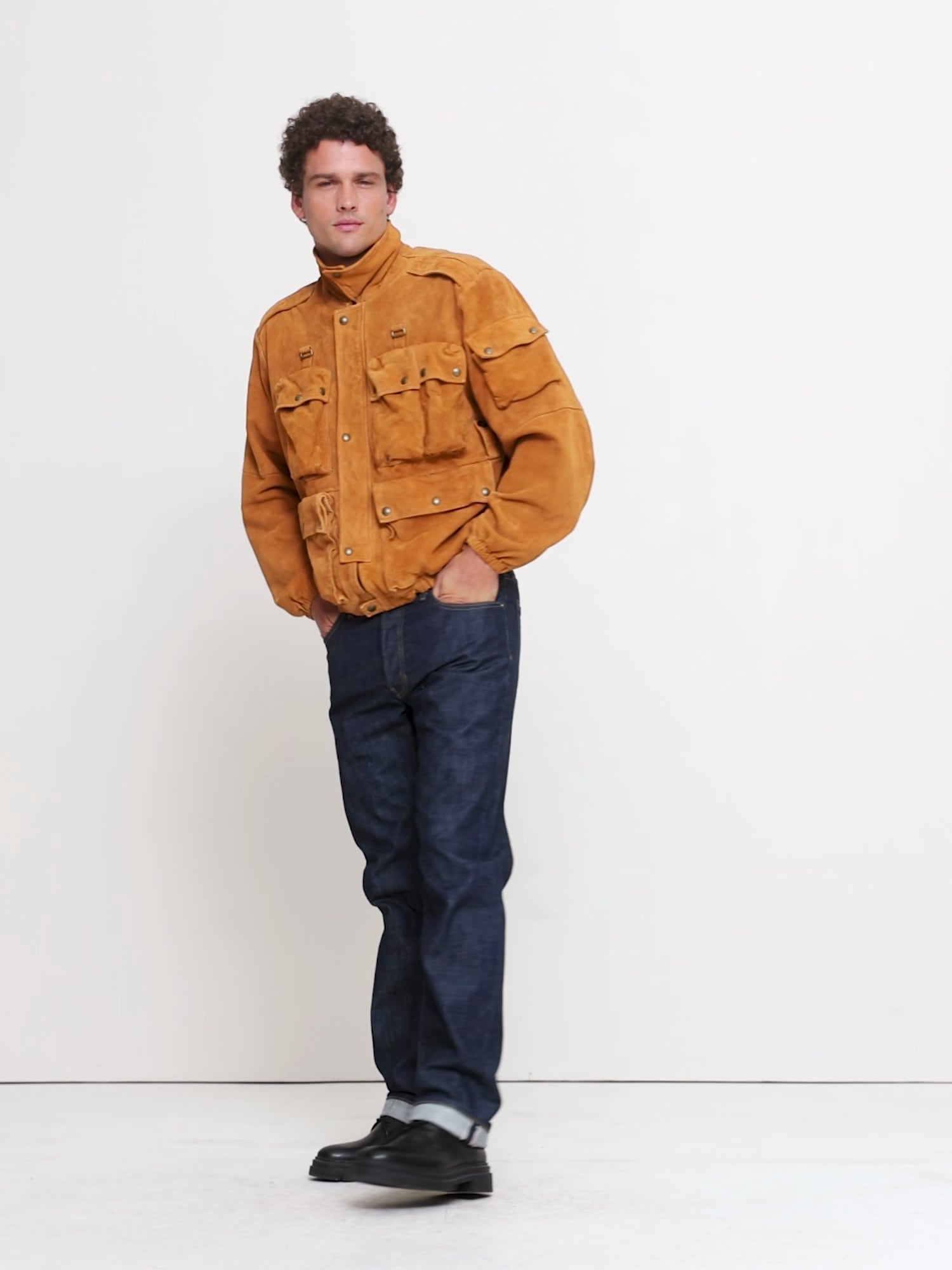 Suede Multi-Pocket Jacket | Banana Republic