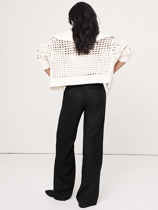The Everyday Wide-Leg Pant in Linen | Banana Republic