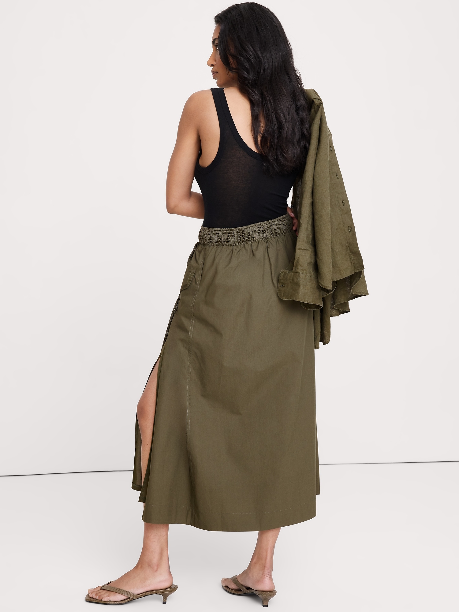 Image number 3 showing, Mixed Media Utility Skirt