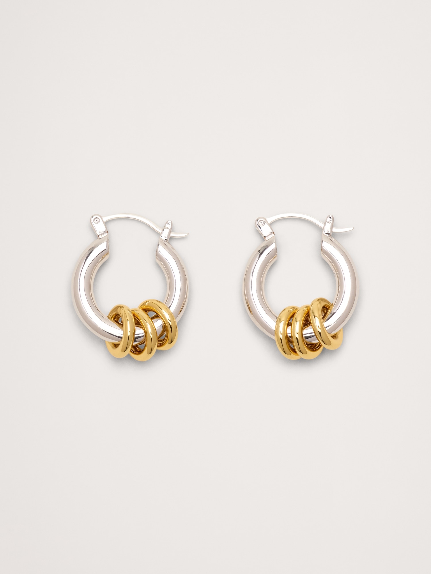 Fillia Two-Tone Earrings by Laura Lombardi from Banana Republic - $142