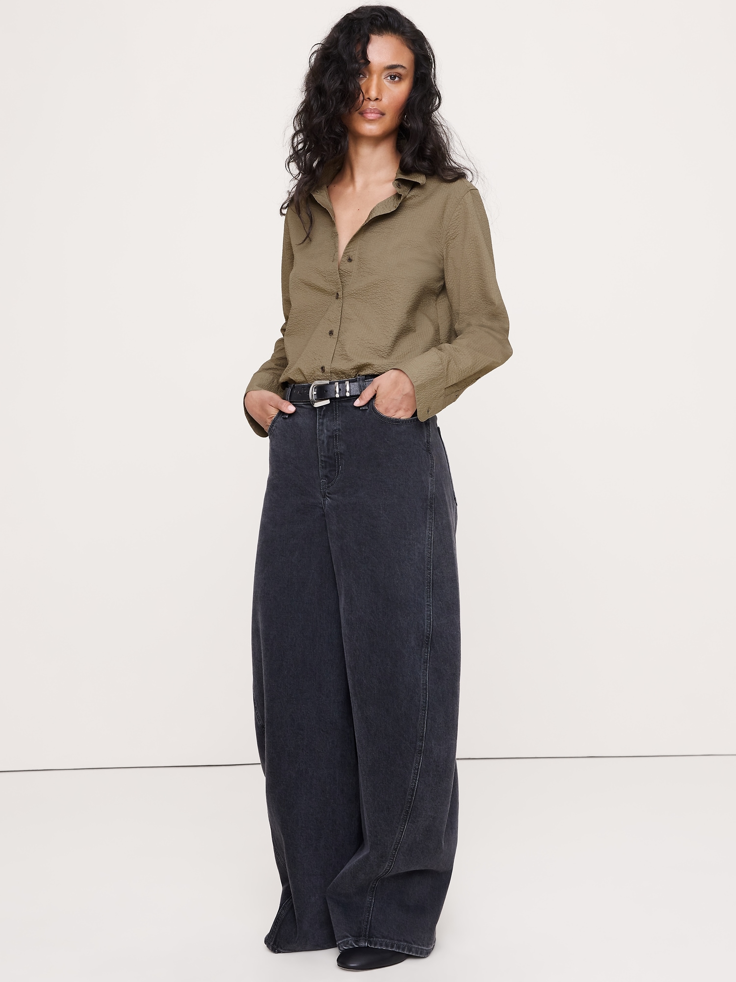 The Everyday Shirt in Cotton Seersucker