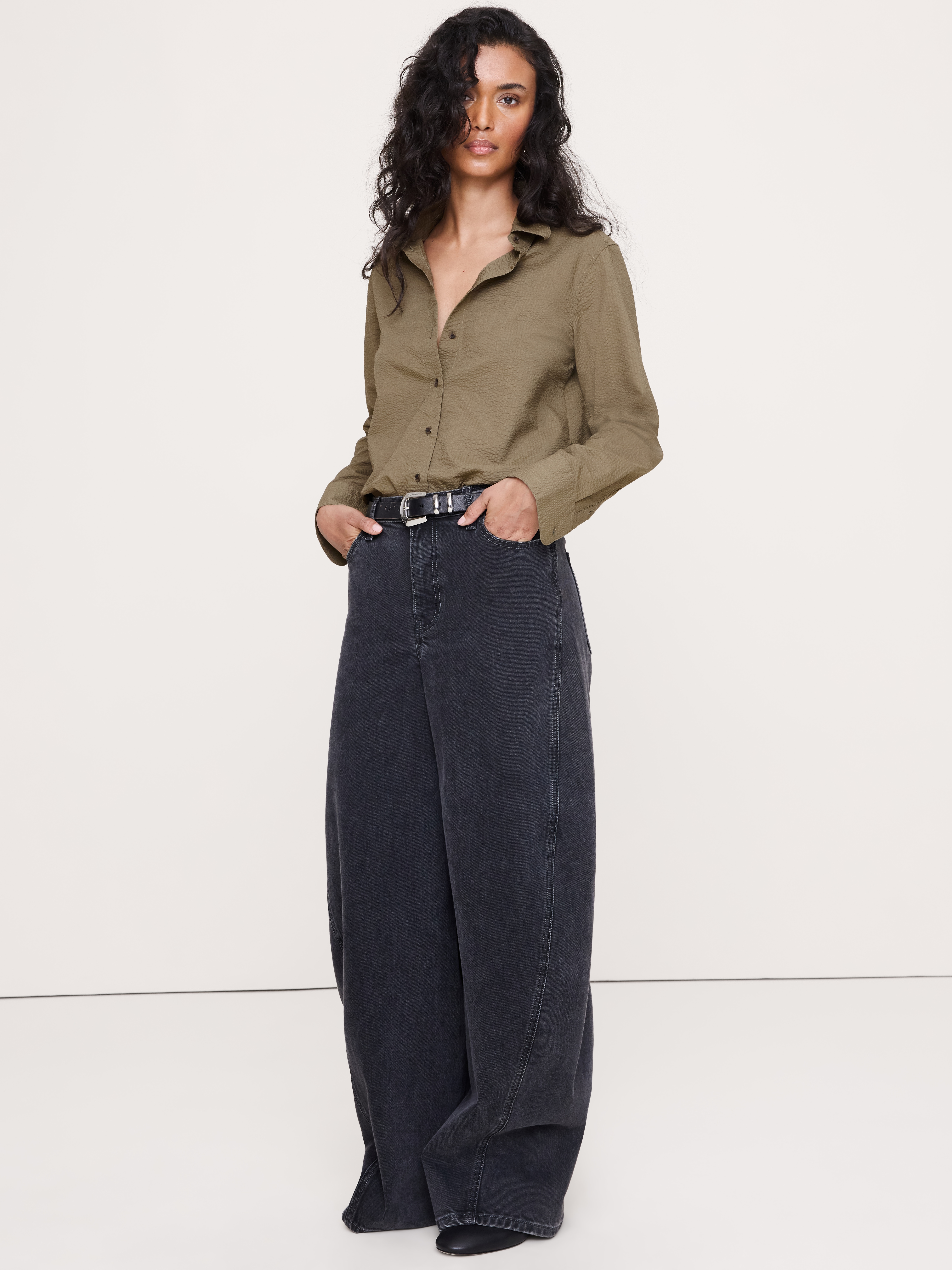 The Everyday Shirt in Cotton Seersucker