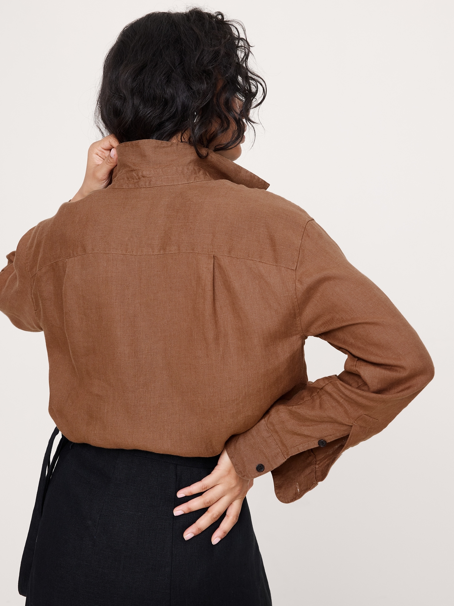 Image number 3 showing, The Oversized Linen Shirt