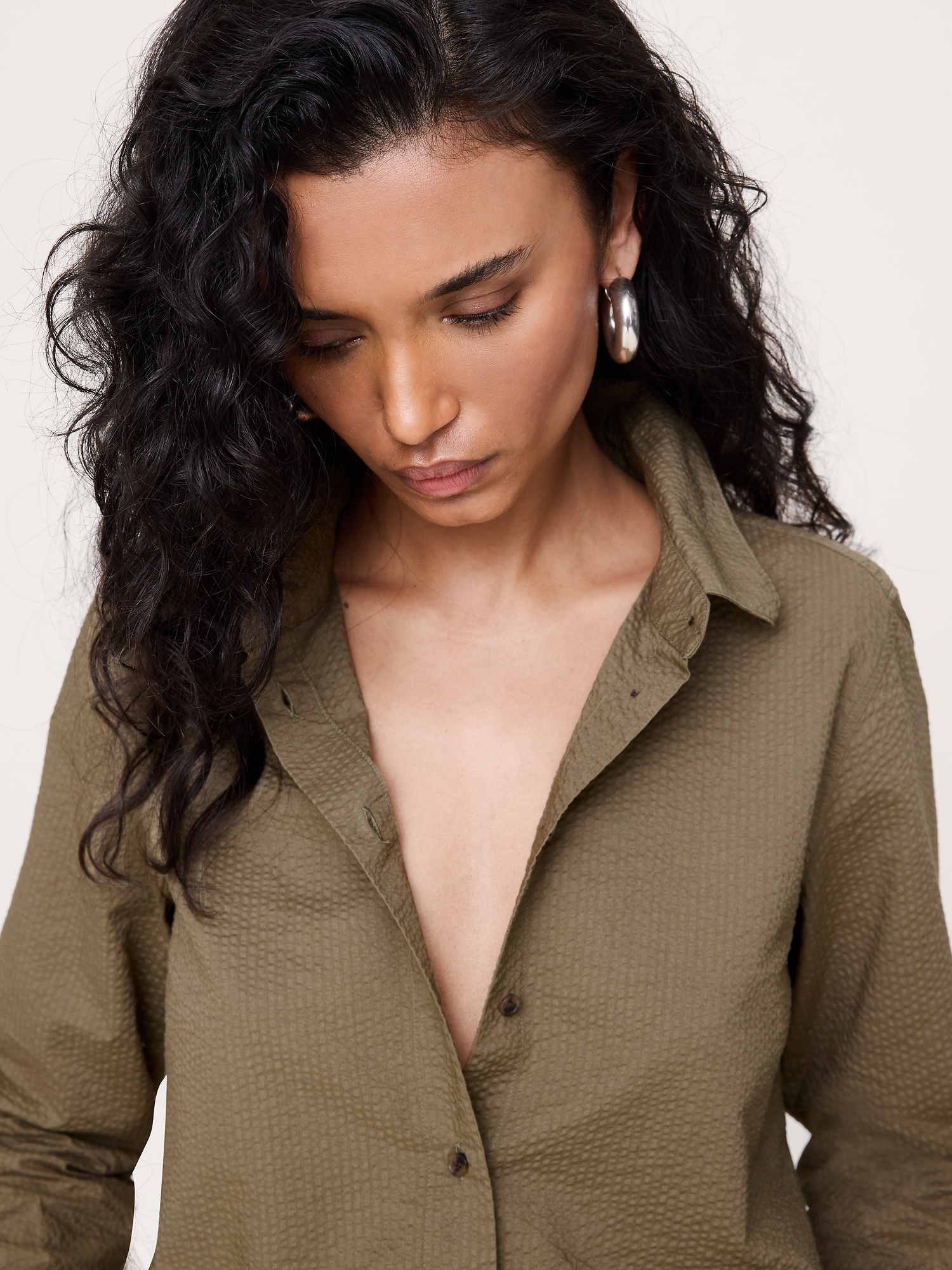 Image number 4 showing, The Everyday Shirt in Cotton Seersucker