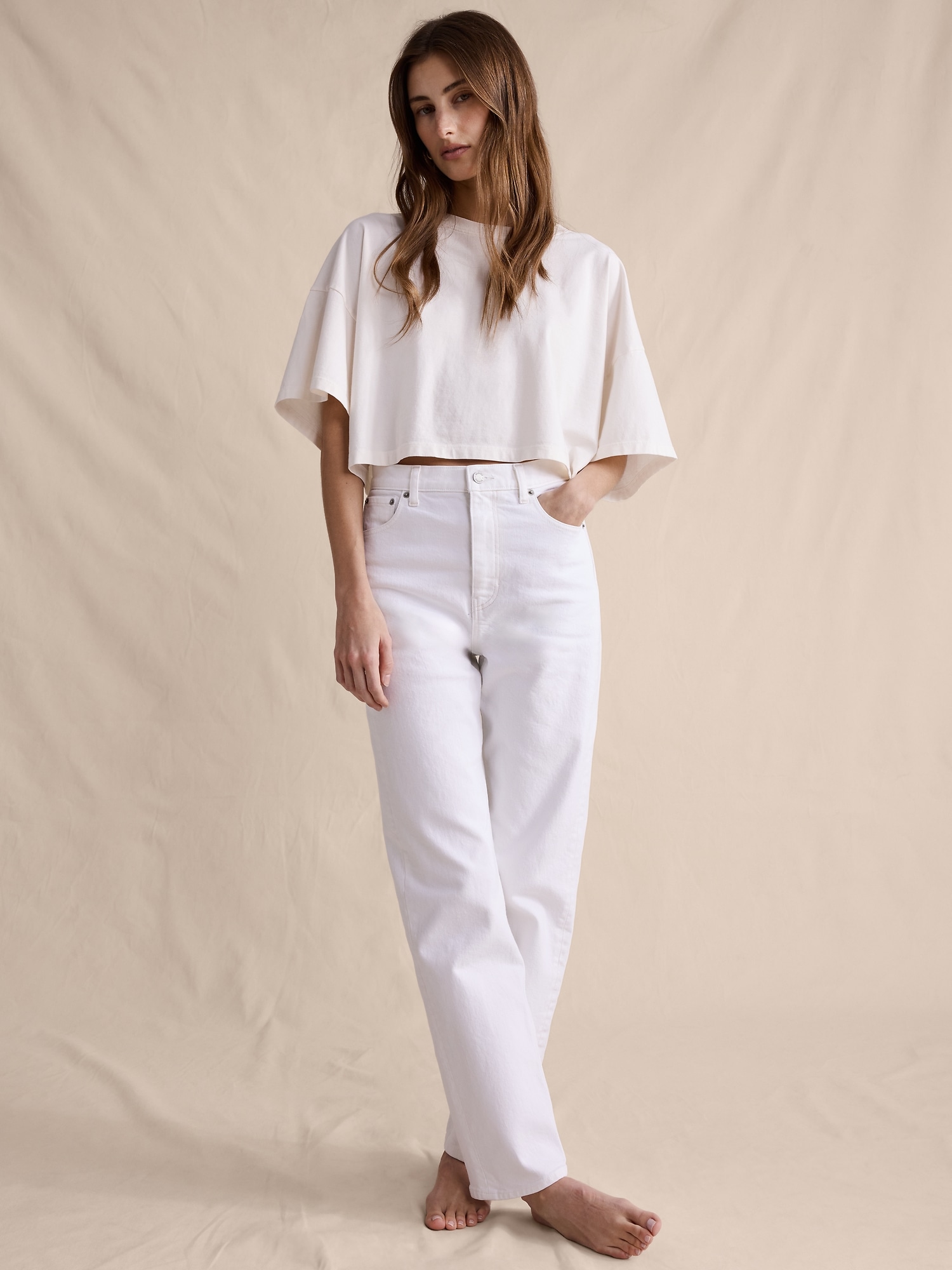 Image number 4 showing, High-Rise 90S Straight Jean