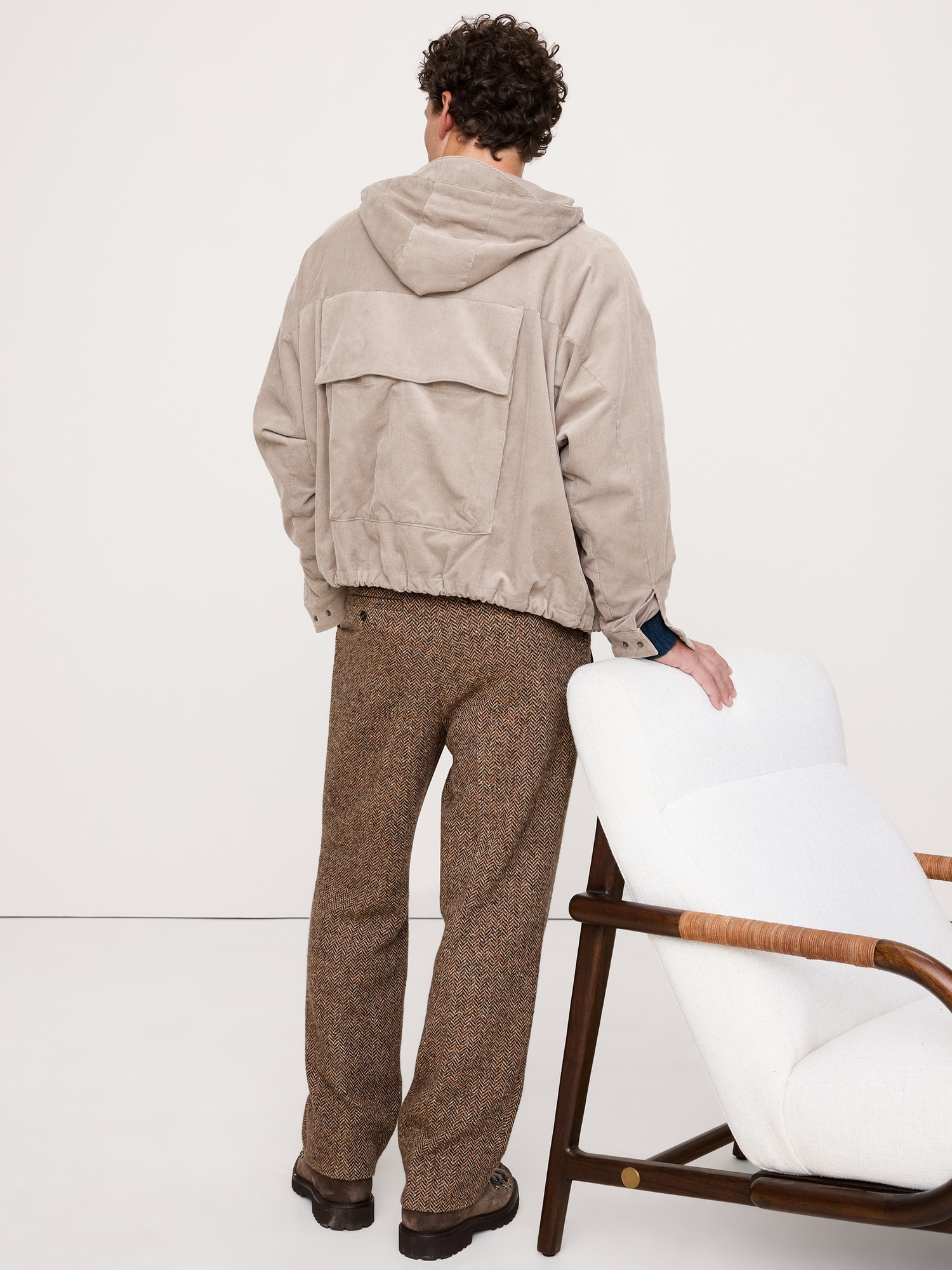 Image number 3 showing, Loose-Fit Corduroy Utility Jacket