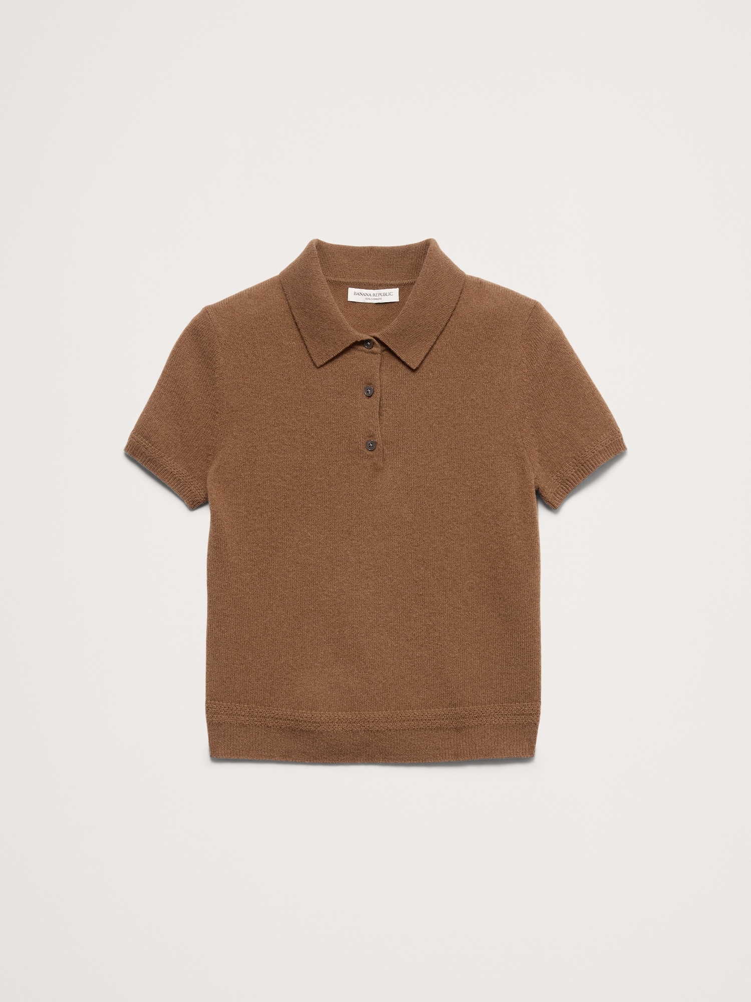 Image number 2 showing, Lightweight Cashmere Short-Sleeve Sweater Polo