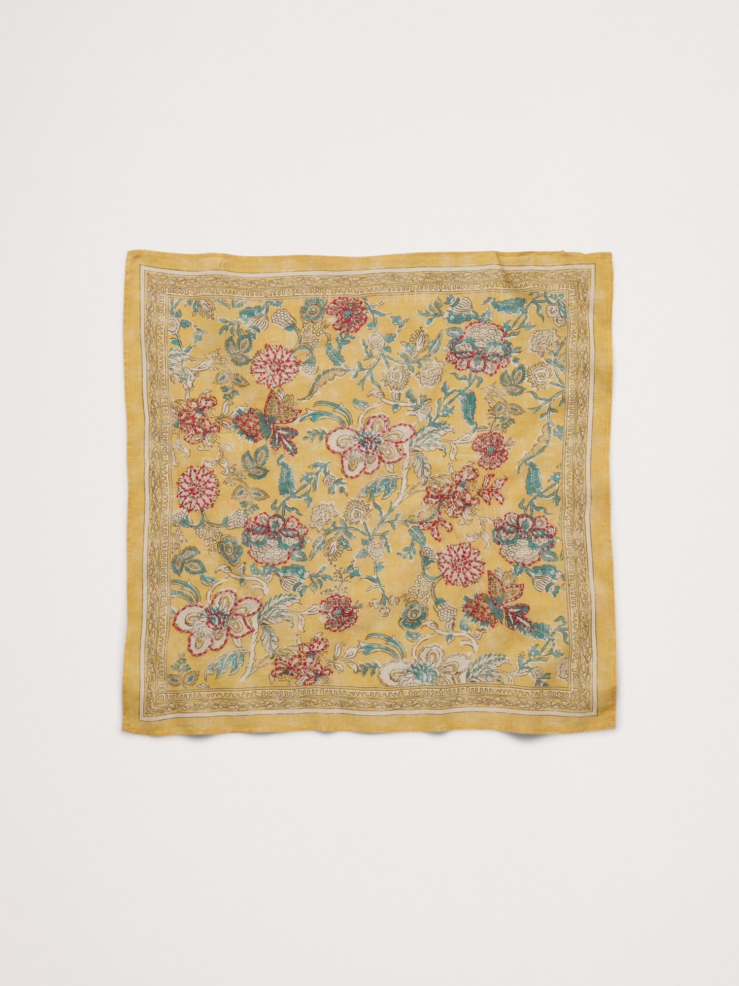 Image number 1 showing, Embroidered Cotton Scarf by Vismaya