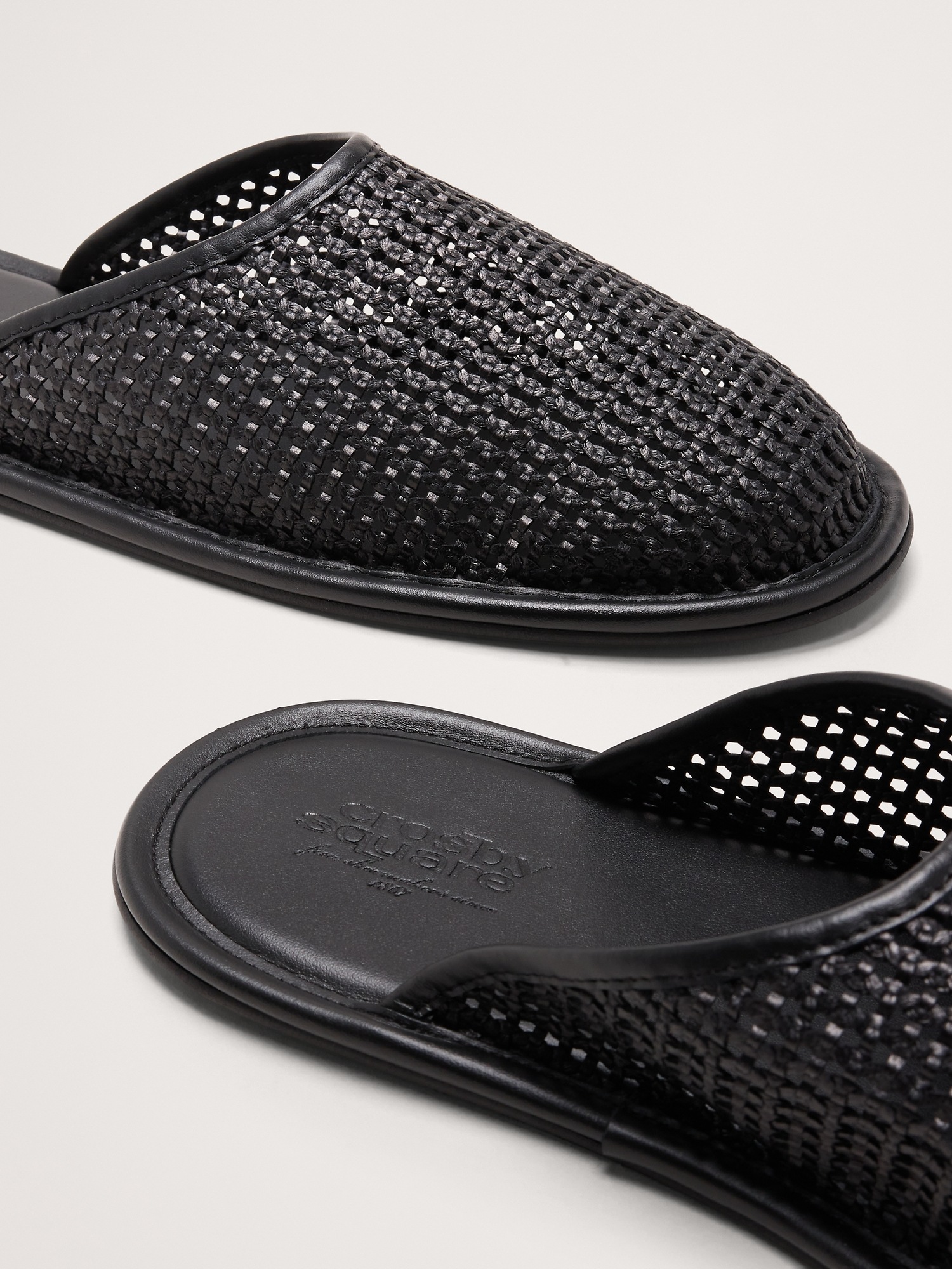 Мужские сандалии Banana Republic Woven Slide, цвет: Чёрный — фото 5