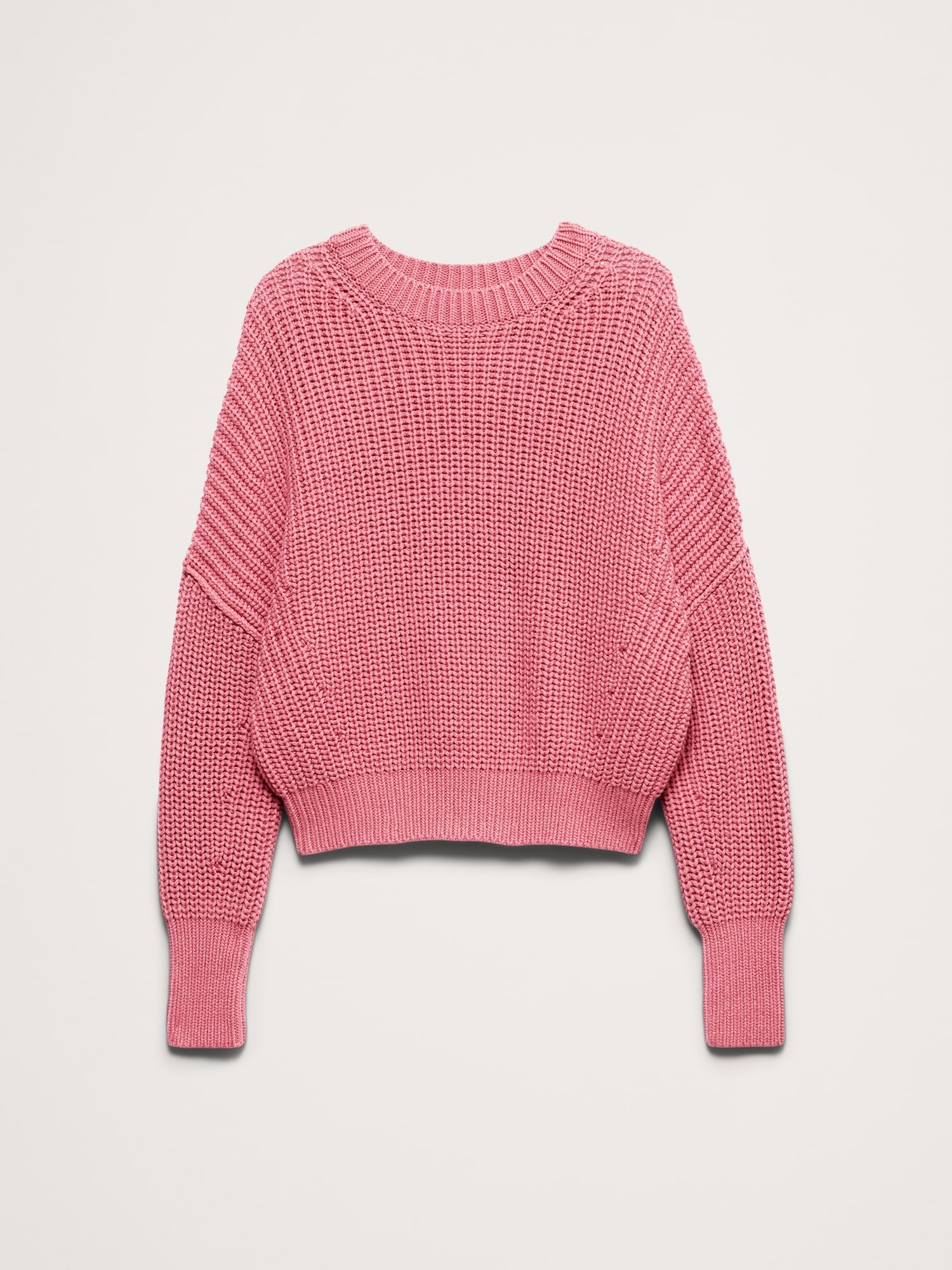Image number 8 showing, Chunky Cotton Crew-Neck Sweater