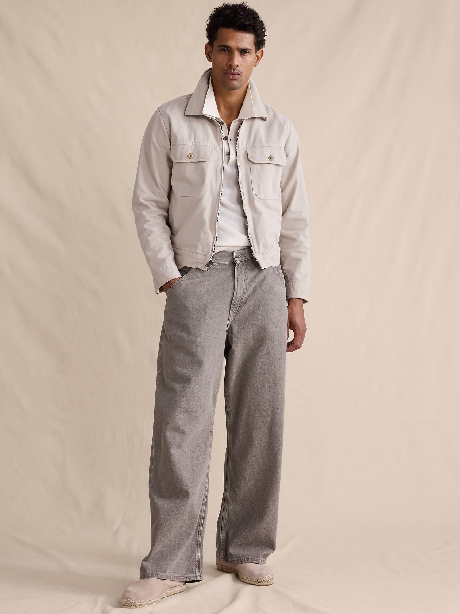 Loose Lightweight Jean - Slate Gray
