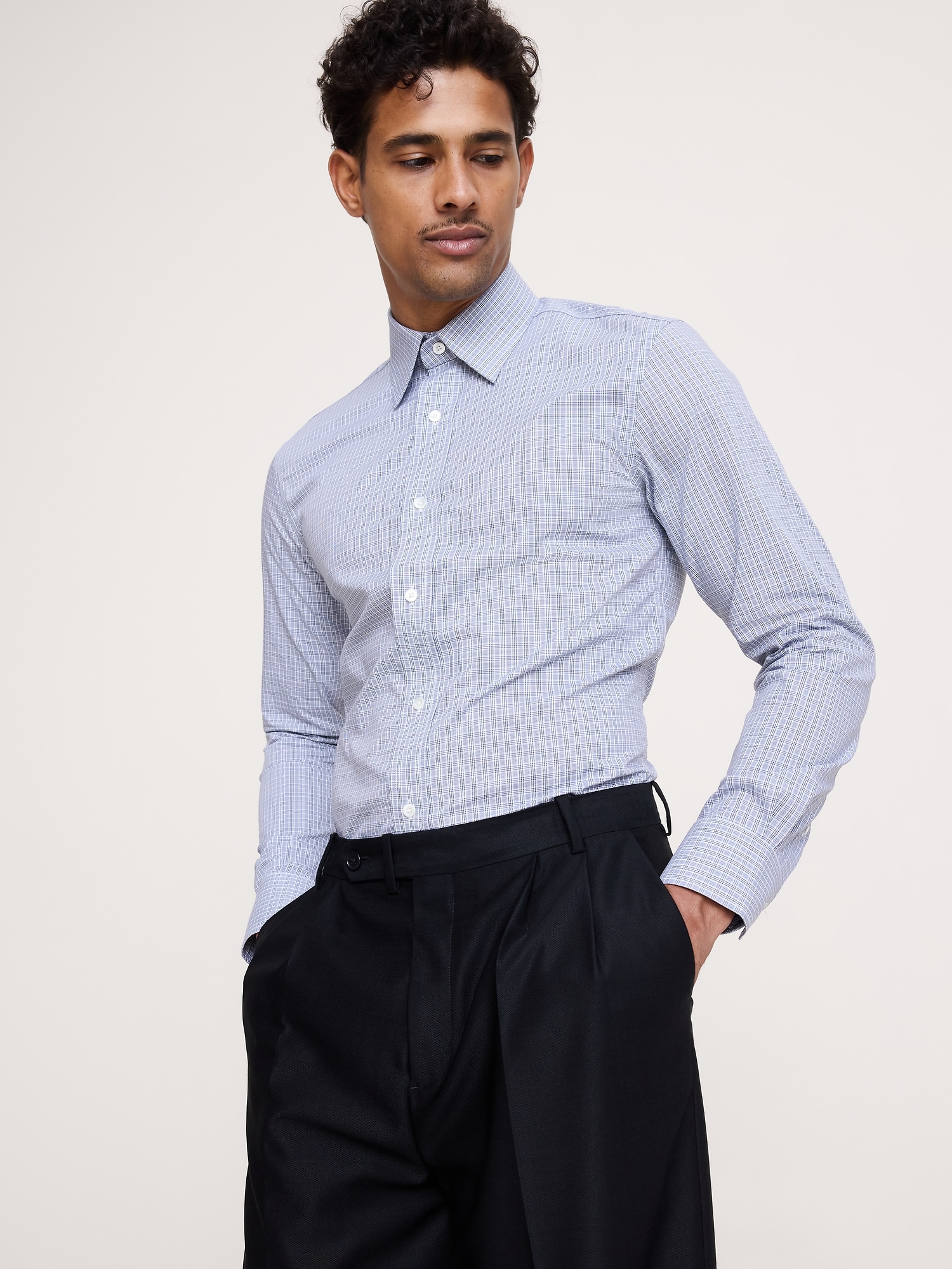 Slim-Fit Wrinkle-Resistant Dress Shirt