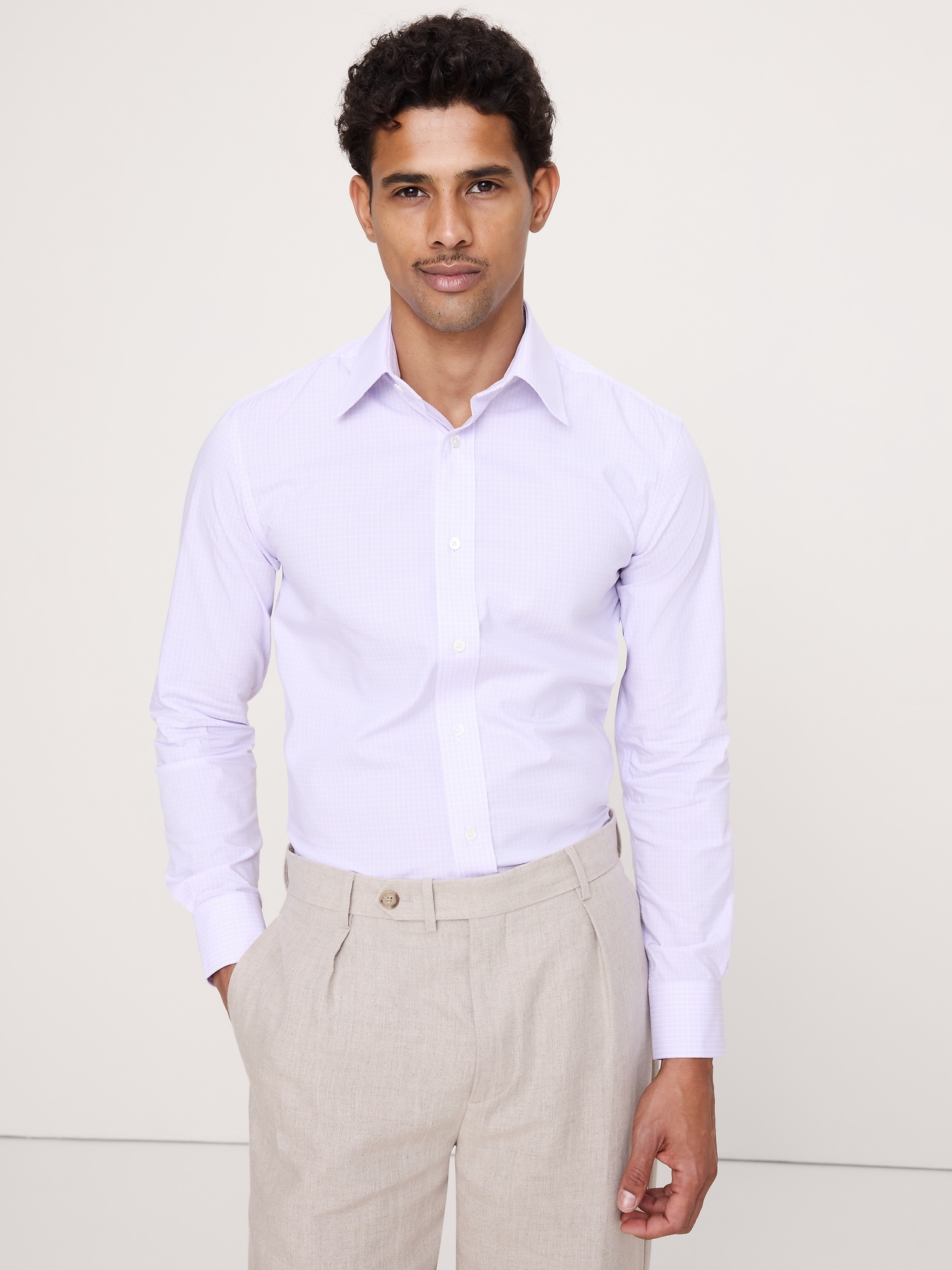 Slim-Fit Wrinkle-Resistant Dress Shirt
