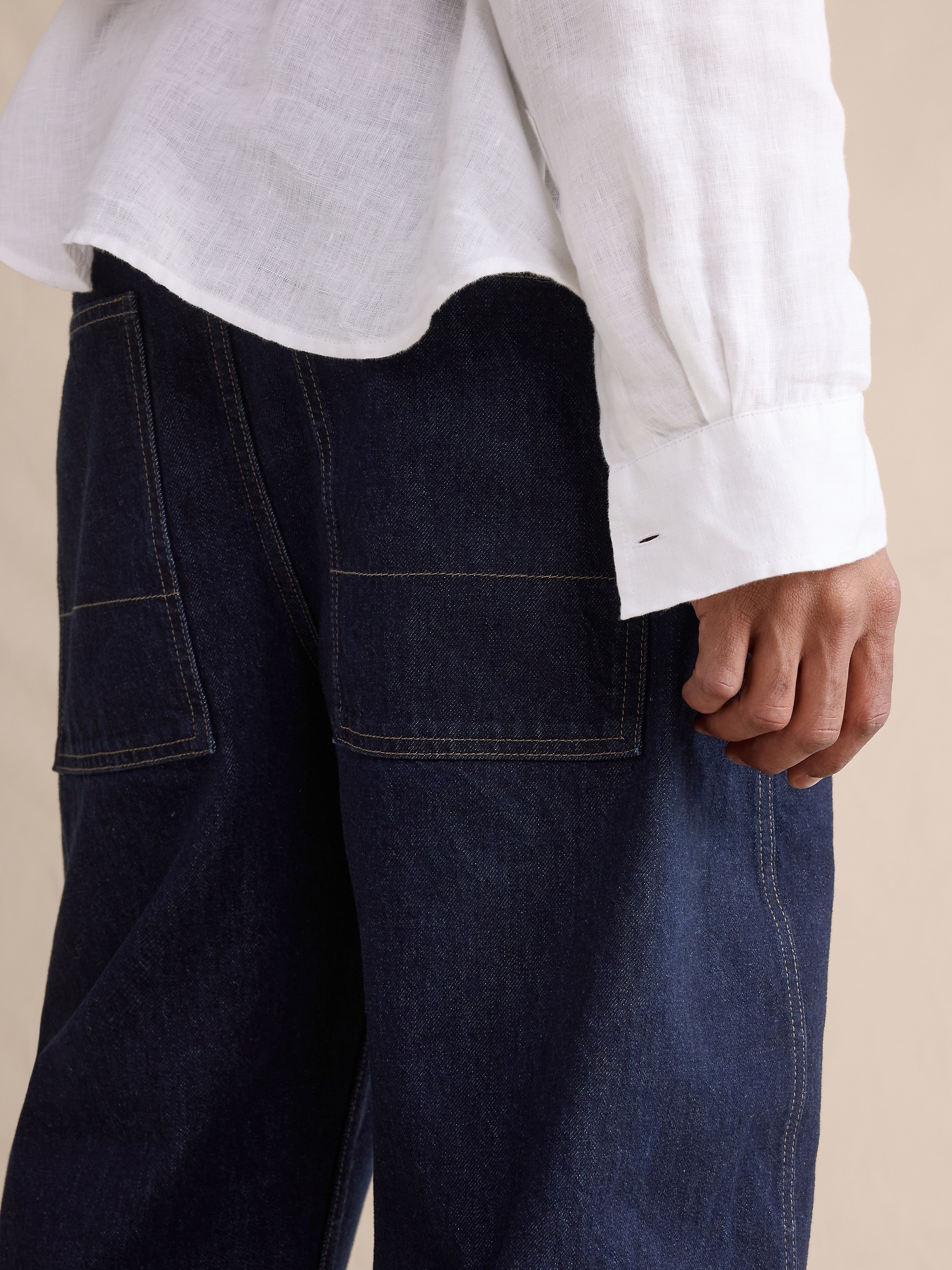 Image number 6 showing, Loose Twisted Seam Jean
