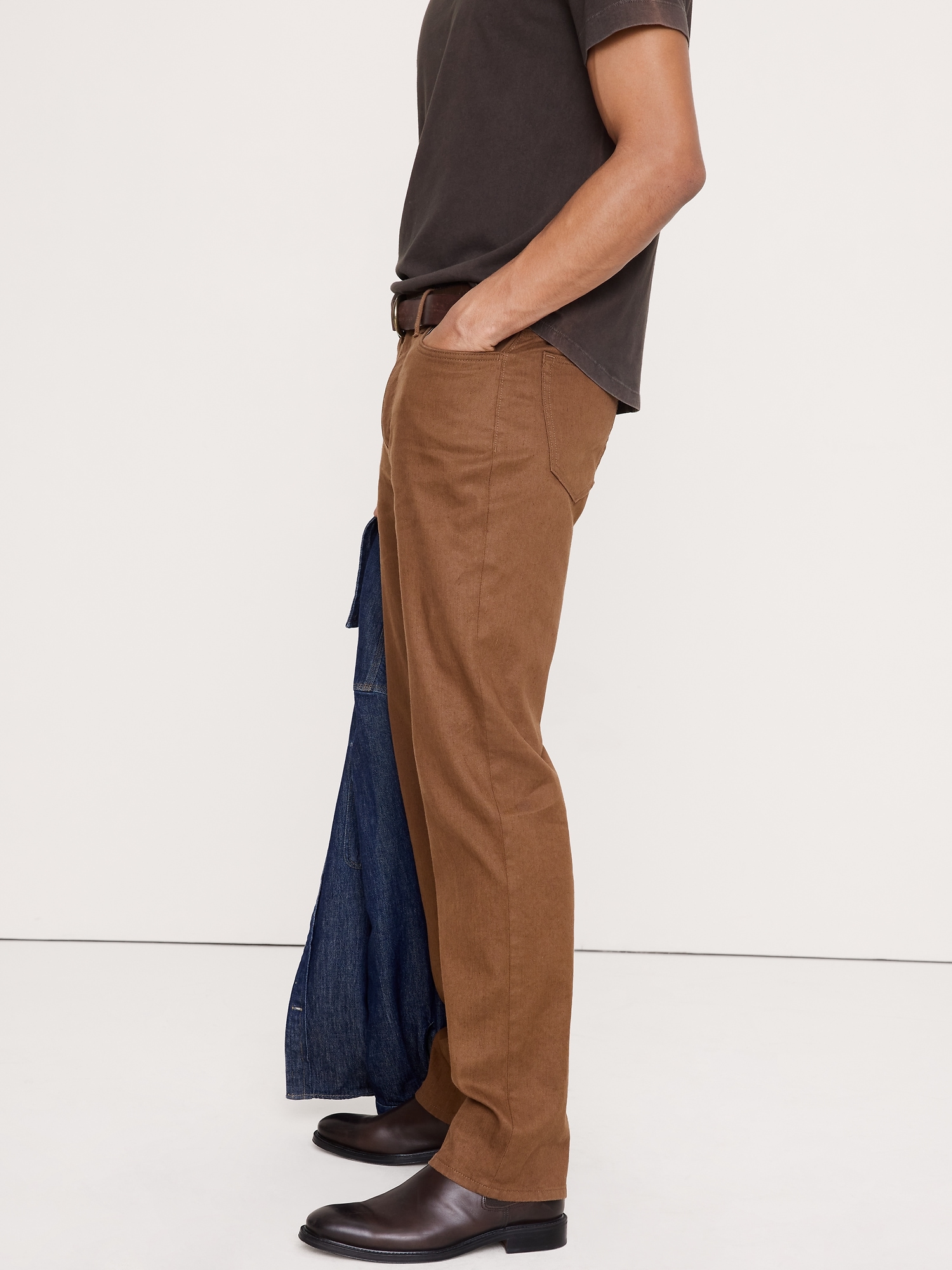 Image number 3 showing, Straight Linen-Cotton Traveler Pant