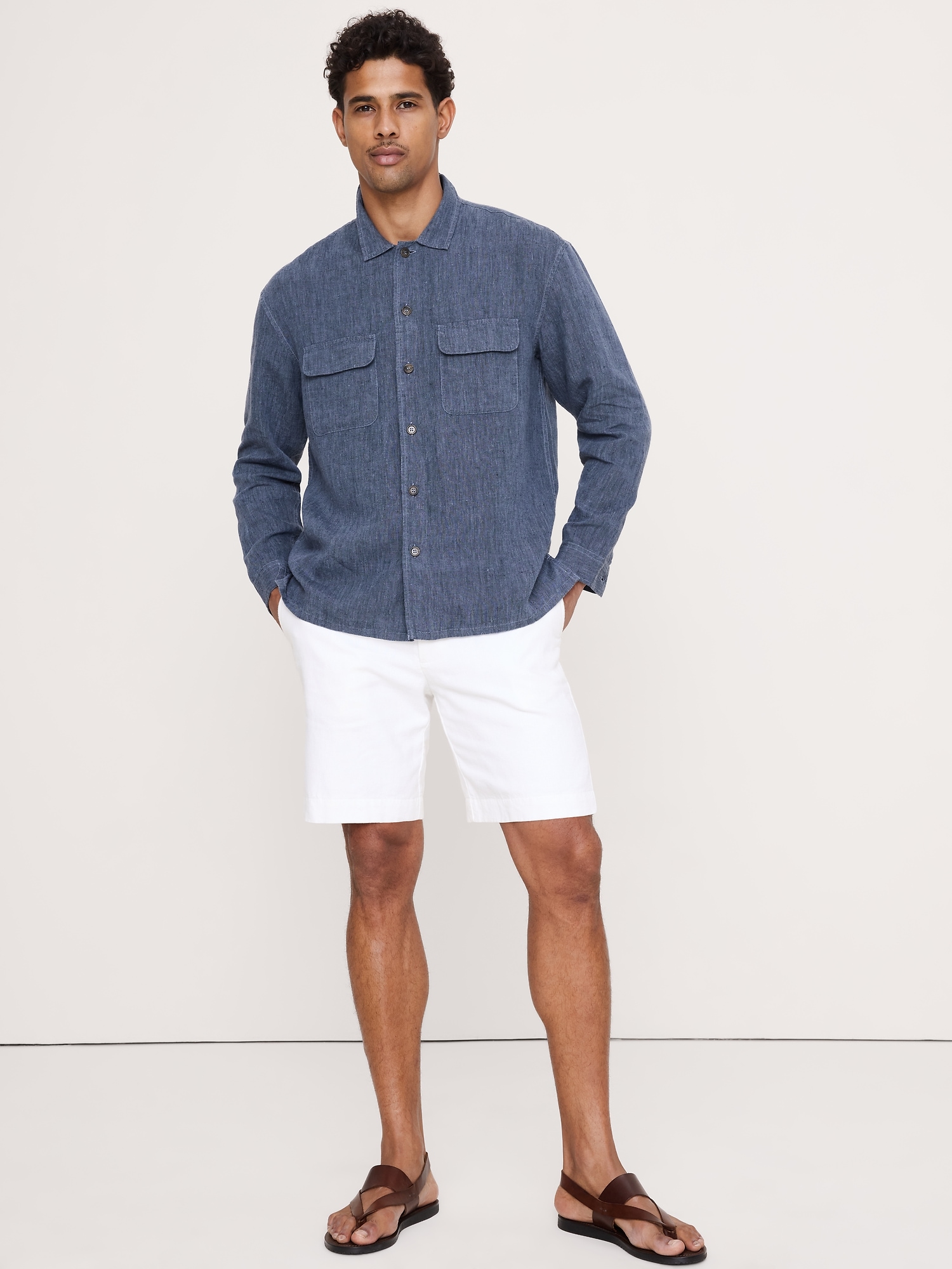 Relaxed-Fit Linen Resort Shirt