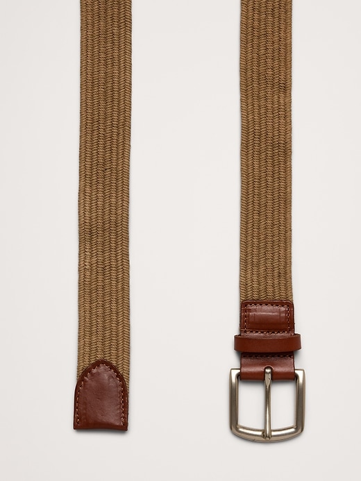 Woven Braided Cotton Belt | Banana Republic display picture 3