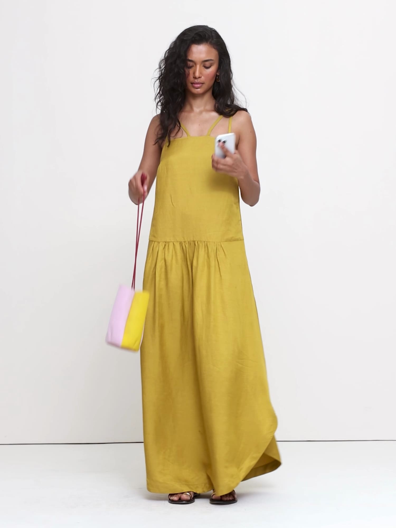 Color-block Suede Tulip Bag | Banana Republic
