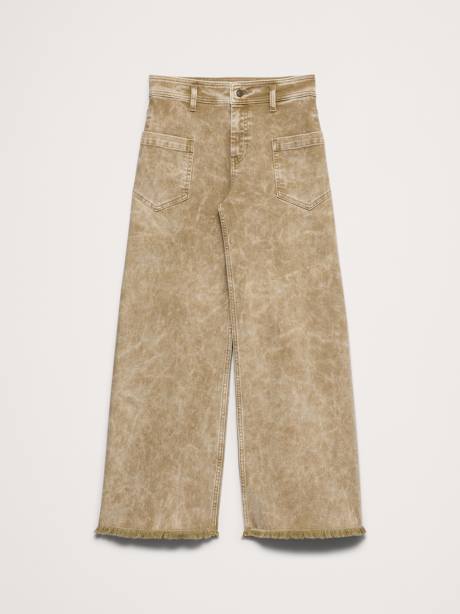 Image number 5 showing, High-Rise Wide-Leg Jean with Raw Hem