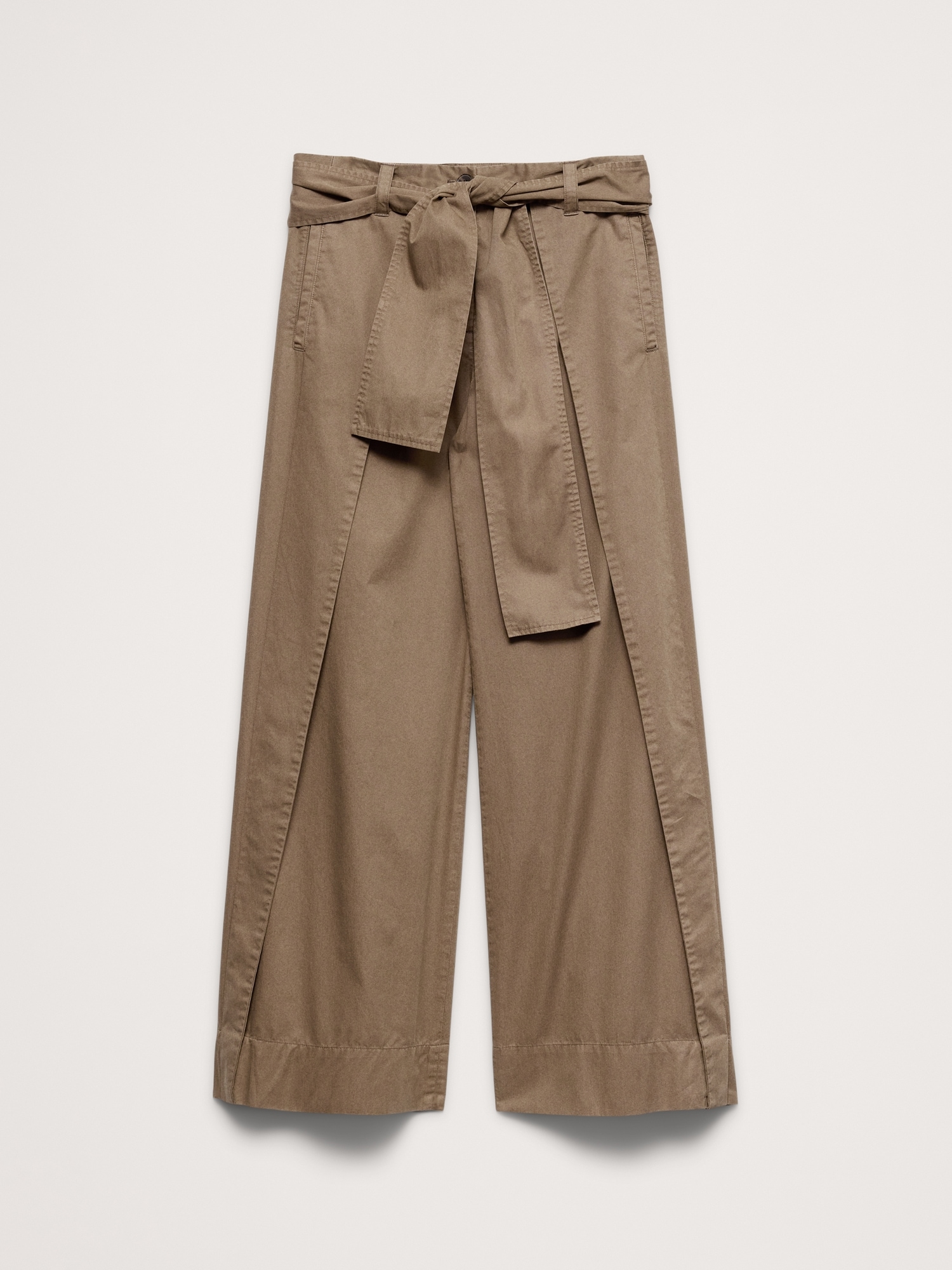 Image number 5 showing, High-Rise Wide-Leg Wrap-Front Chino