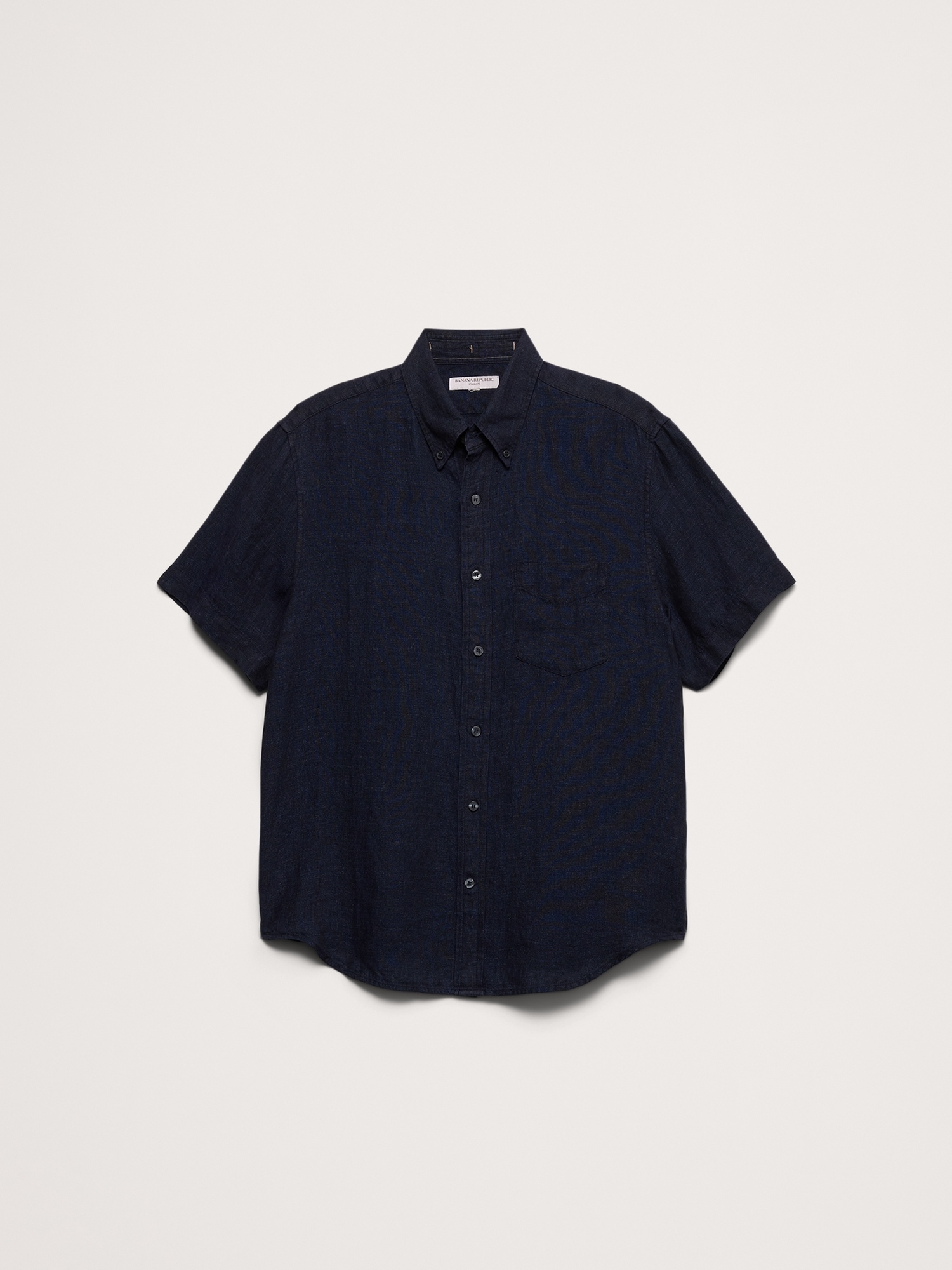 Image number 4 showing, Standard-Fit Linen Short-Sleeve Shirt