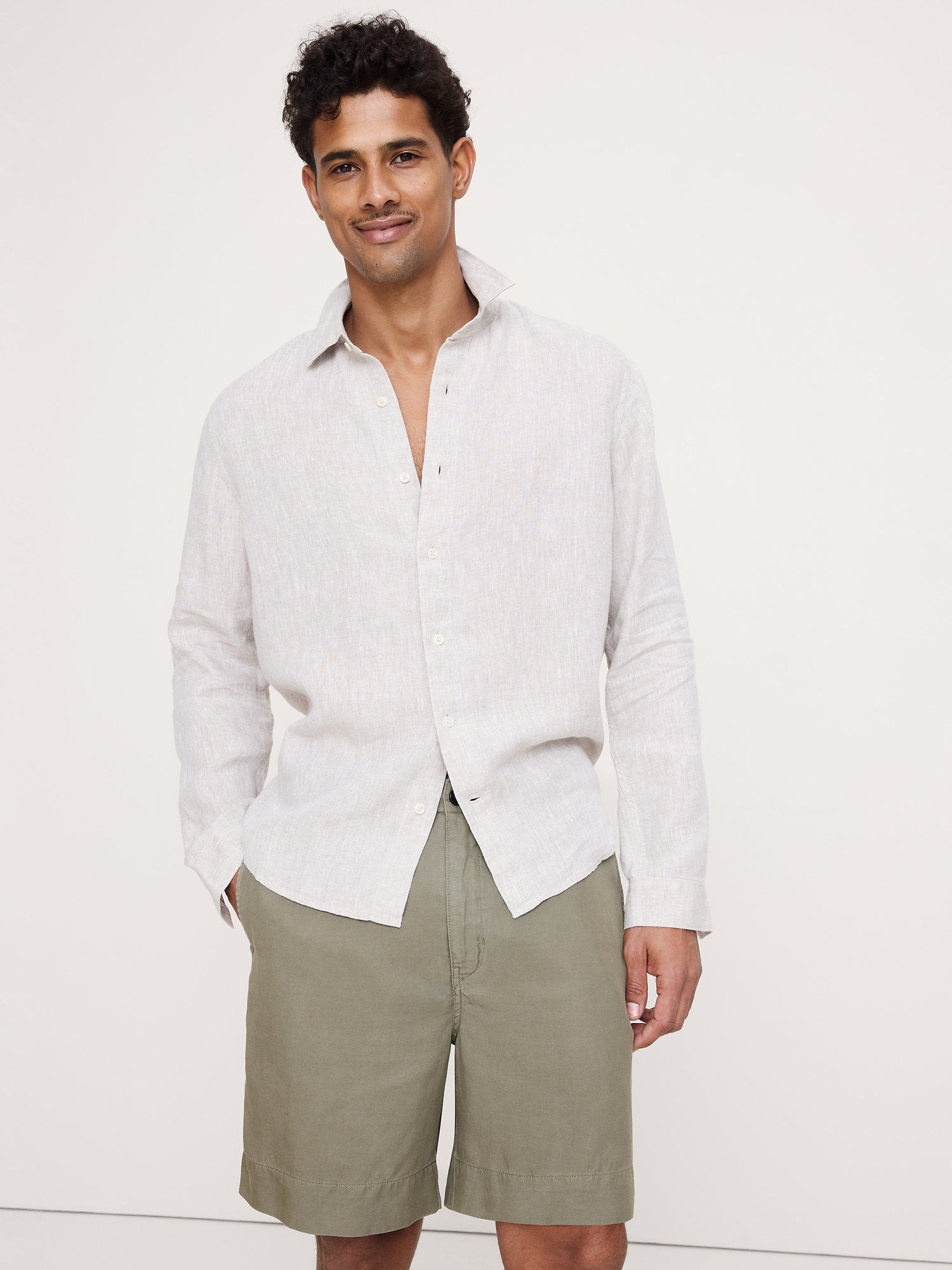 Standard-Fit Linen Shirt