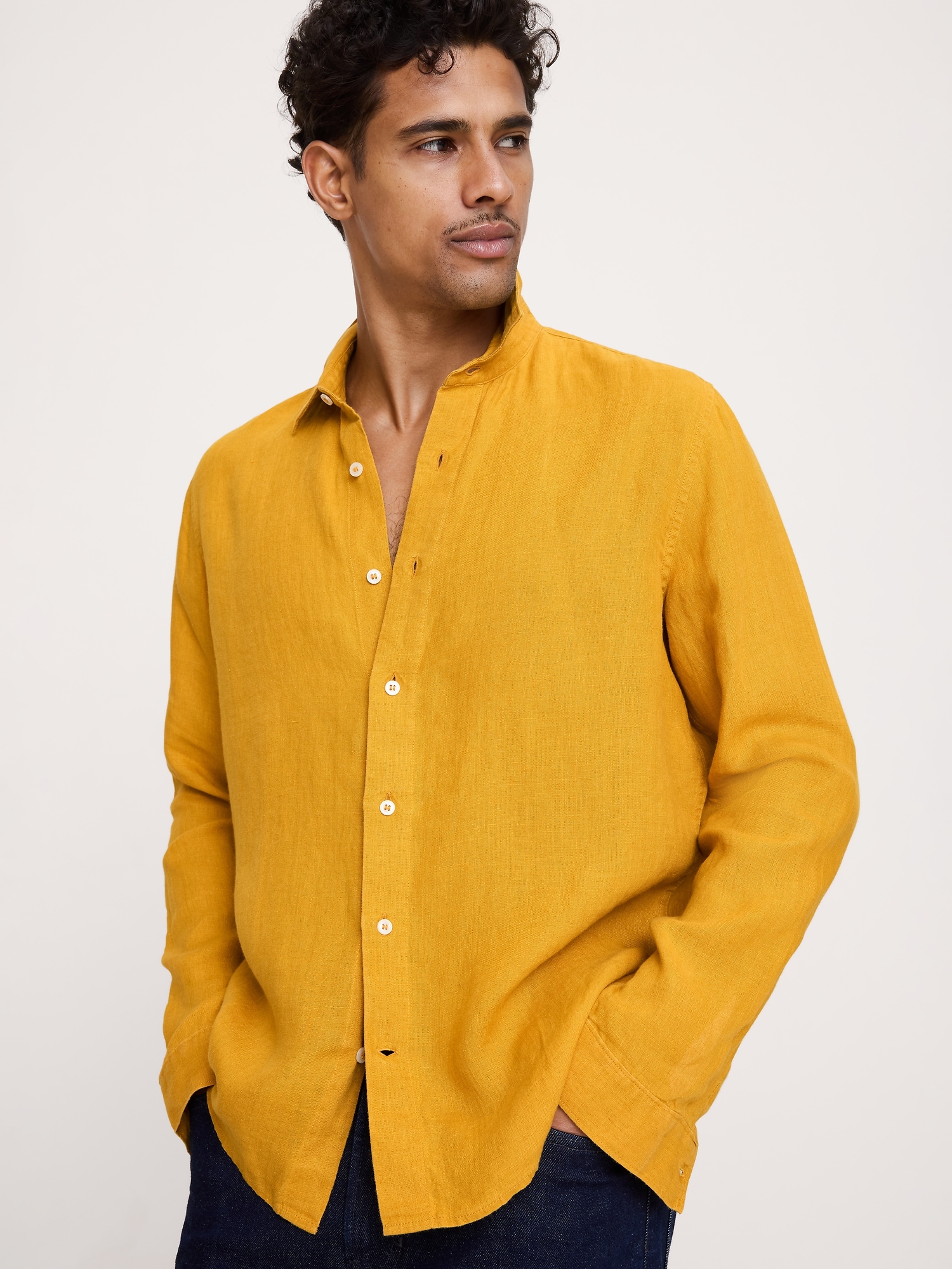 Standard-Fit Linen Shirt
