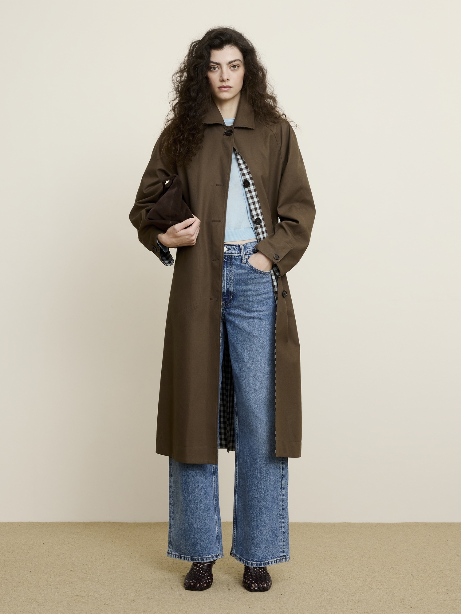 Image number 6 showing, Reversible Cotton Car Coat