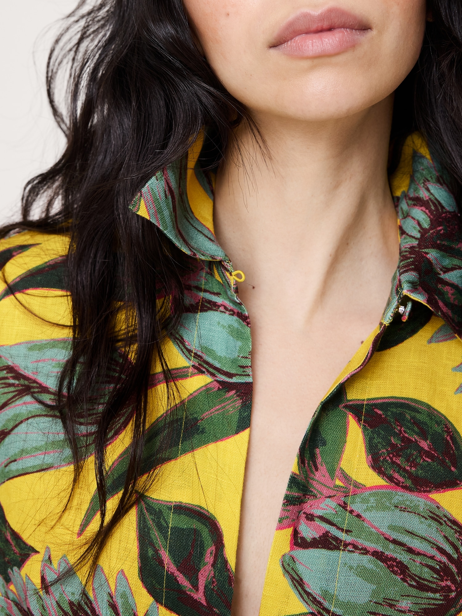 Image number 2 showing, Linen Tie-Front Shirt