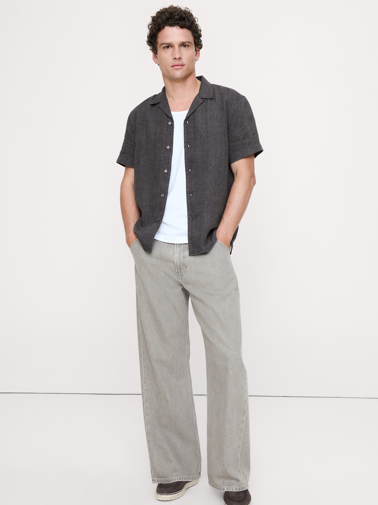 Image number 6 showing, Standard-Fit Linen Resort Shirt