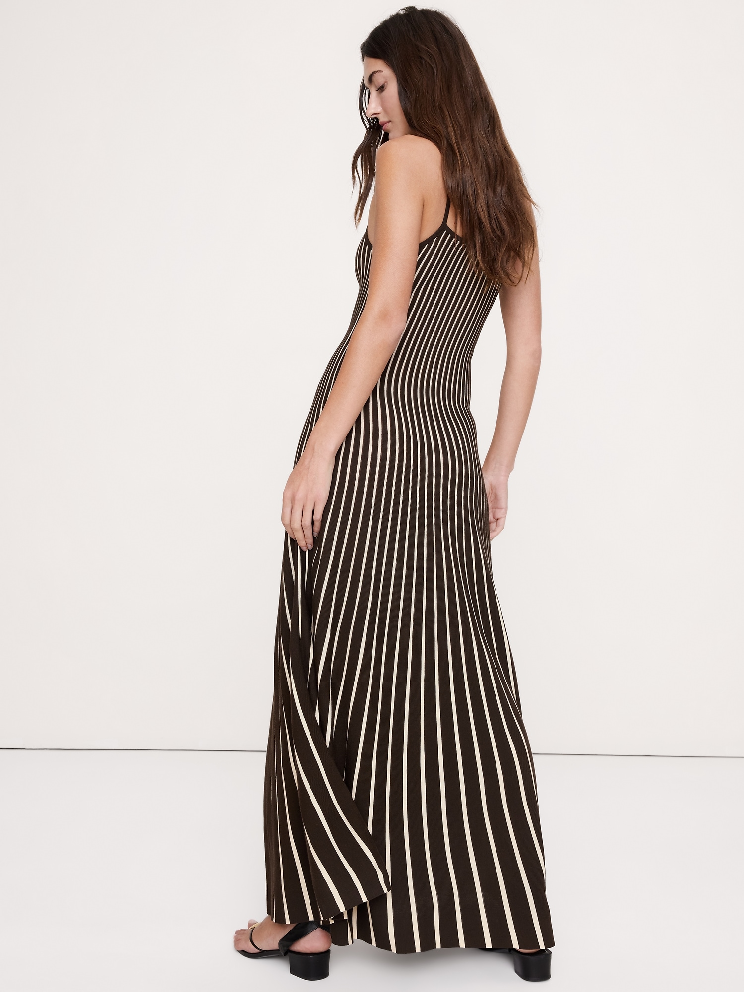 Image number 3 showing, Sculpted Stripe Maxi Dress